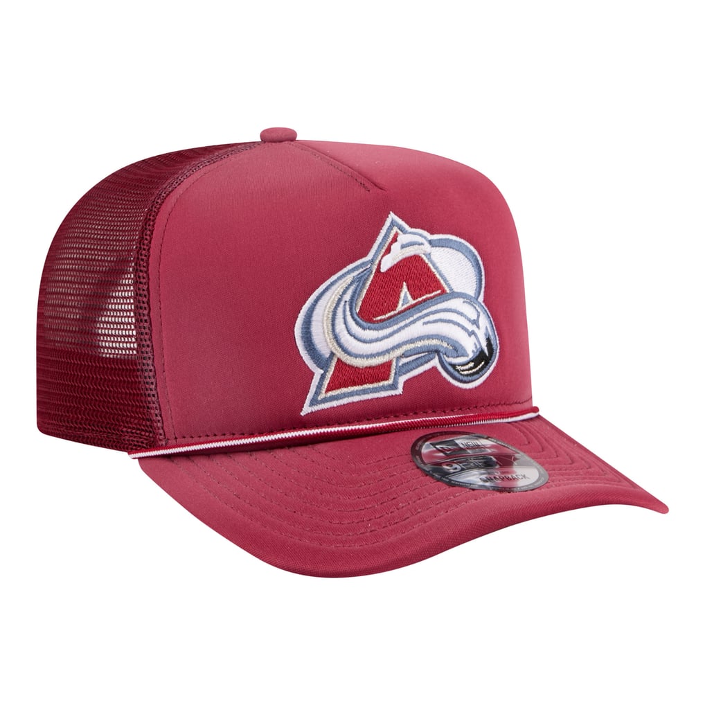 Men's Colorado Avalanche  New Era Burgundy Faded A-Frame 9FIFTY Trucker Snapback Hat