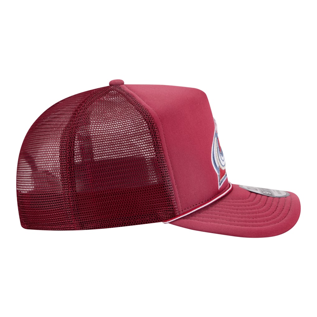 Men's Colorado Avalanche  New Era Burgundy Faded A-Frame 9FIFTY Trucker Snapback Hat
