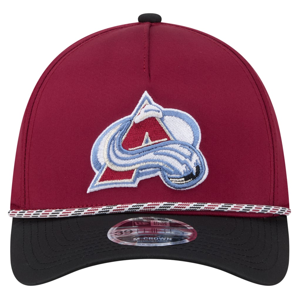 Men's Colorado Avalanche New Era Burgundy/Black 2-Tone Featherweight 39THIRTY A-Frame M-Crown Flex Hat