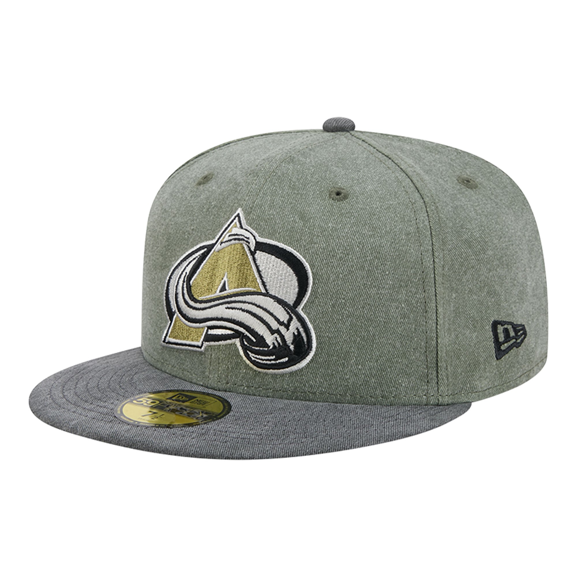 Men's New Era Olive/Black Colorado Avalanche Roll Call 59FIFTY Fitted Hat