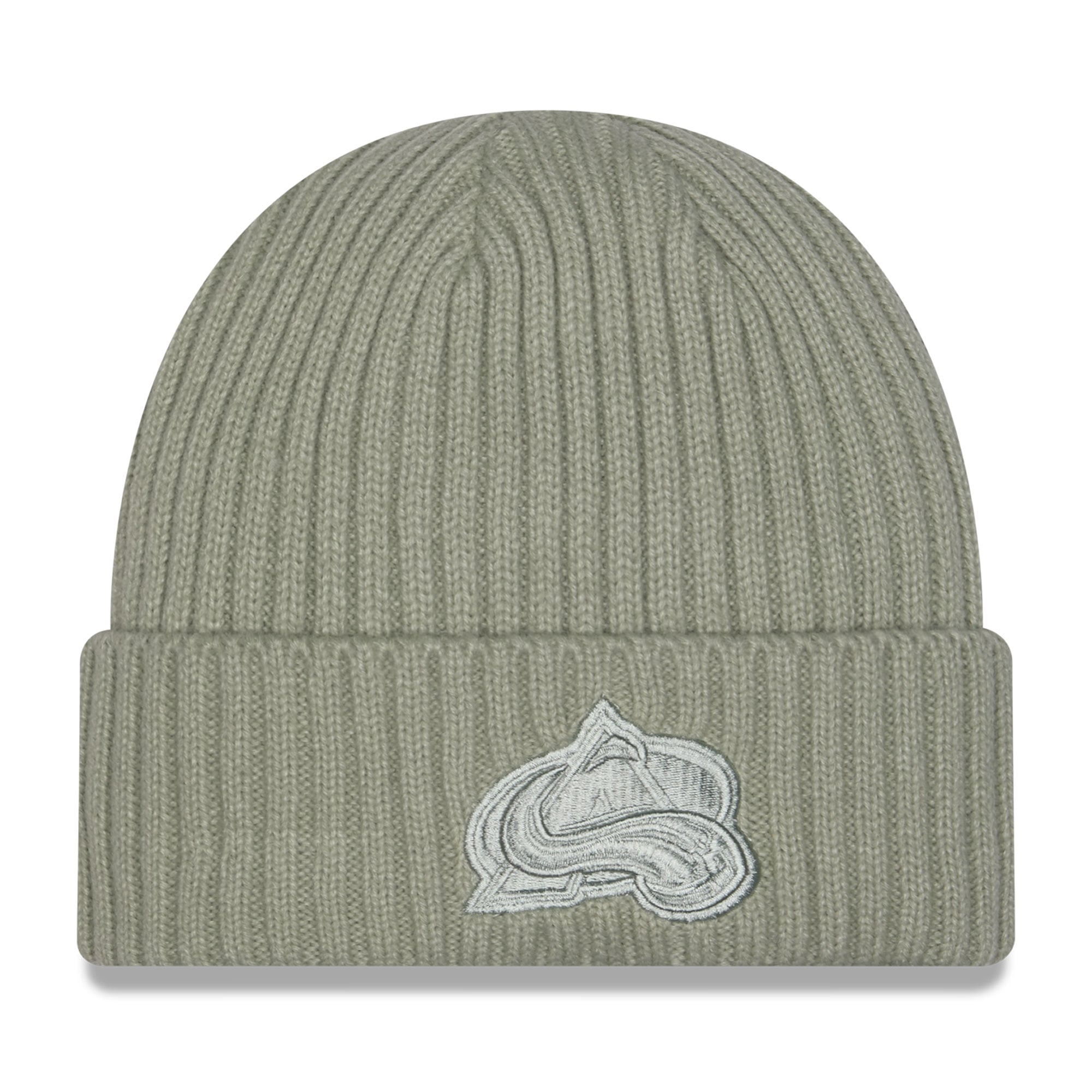 Bonnet à revers New Era vert sauge Colorado Avalanche pour homme