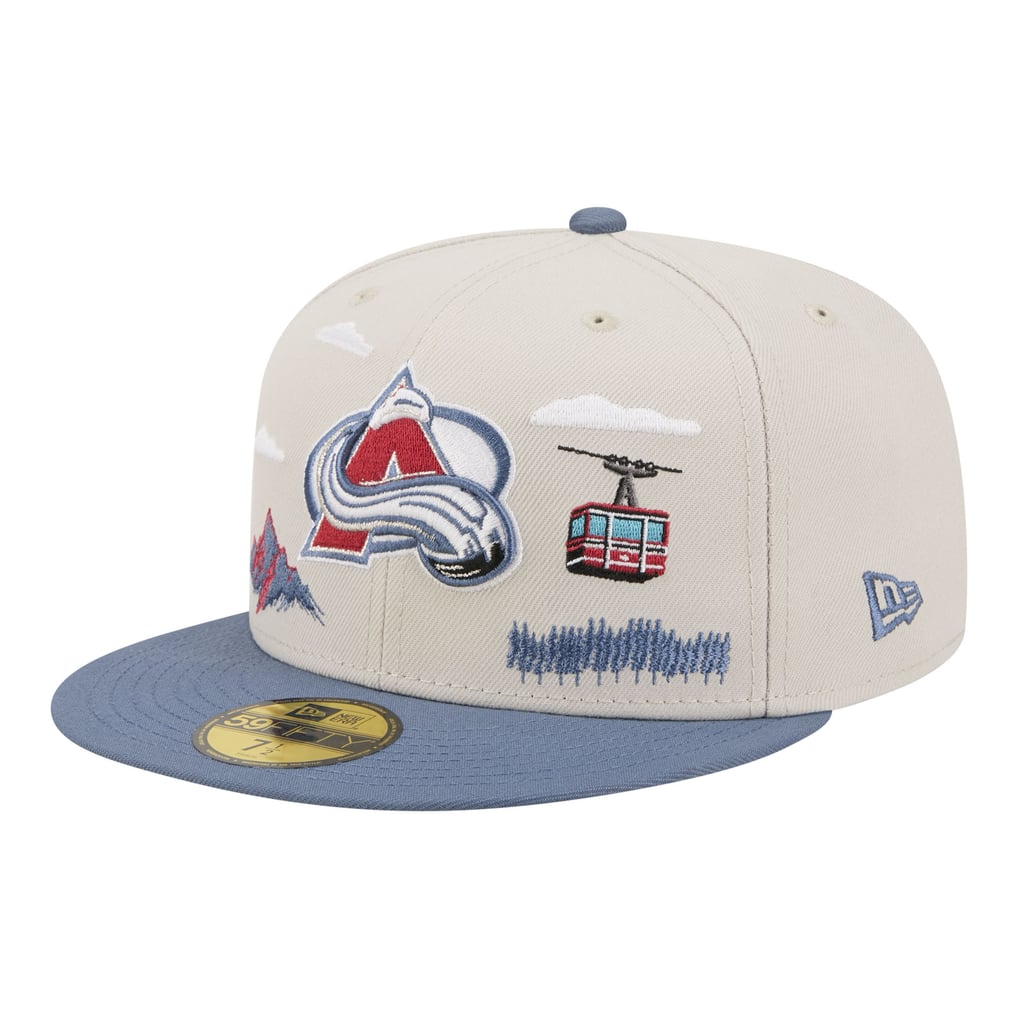 Men's Colorado Avalanche  New Era Tan/Blue Localized City Icon 59FIFTY Fitted Hat