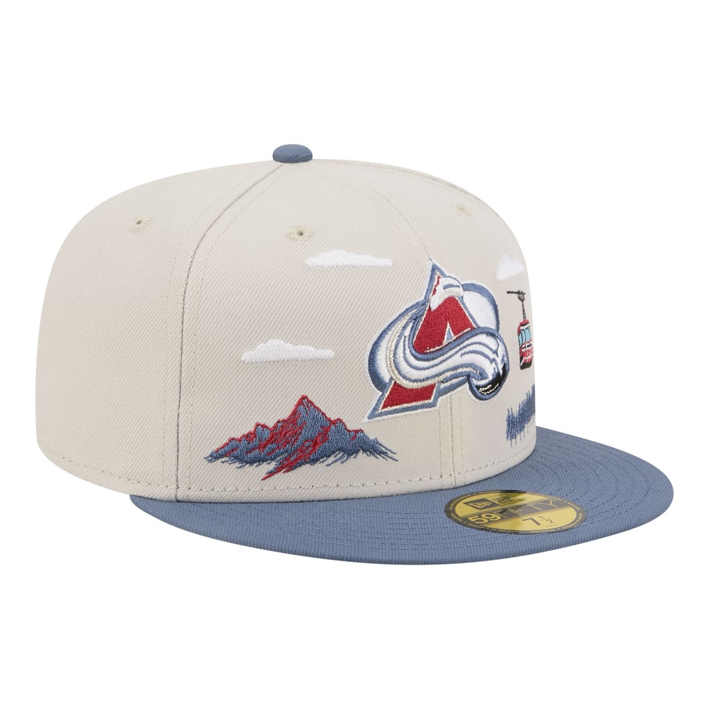 Men's Colorado Avalanche  New Era Tan/Blue Localized City Icon 59FIFTY Fitted Hat