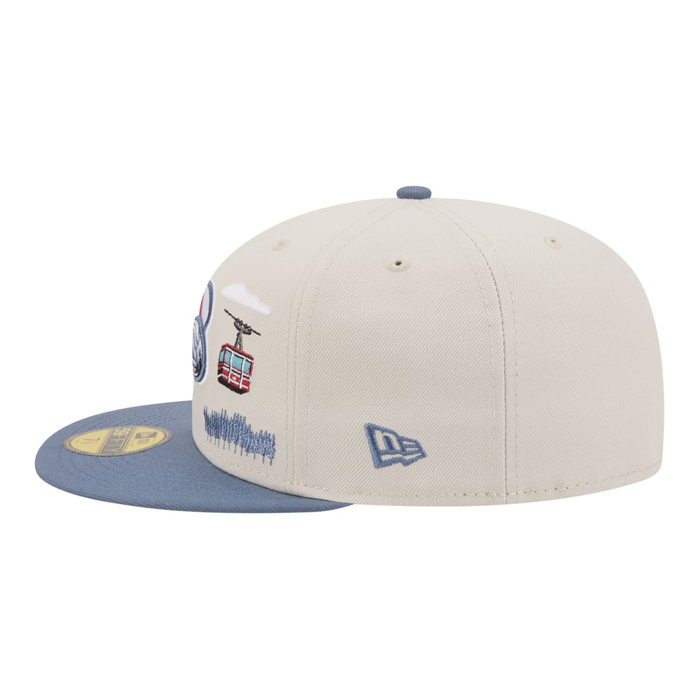 Men's Colorado Avalanche  New Era Tan/Blue Localized City Icon 59FIFTY Fitted Hat