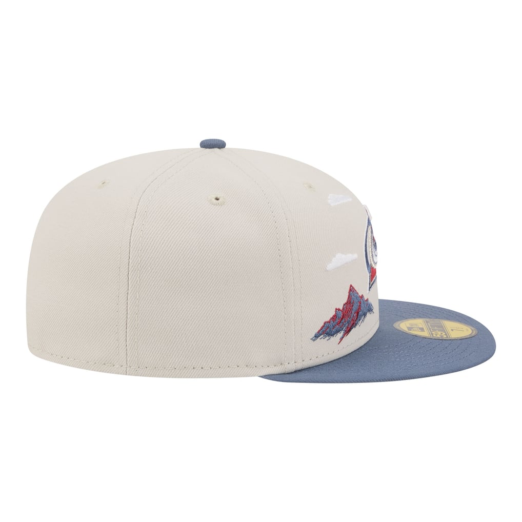 Men's Colorado Avalanche  New Era Tan/Blue Localized City Icon 59FIFTY Fitted Hat