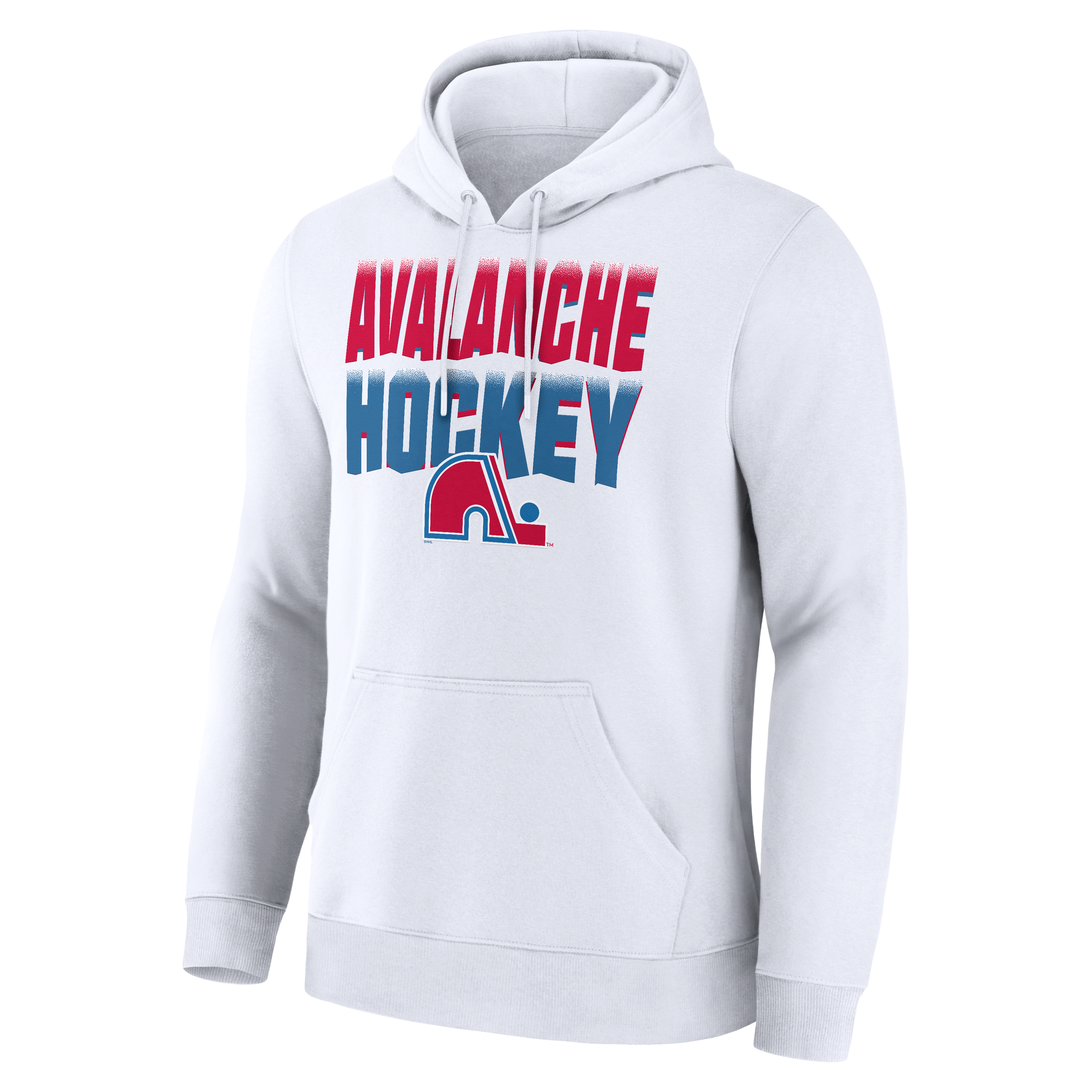 Sweat à capuche alternatif blanc pour homme Colorado Avalanche