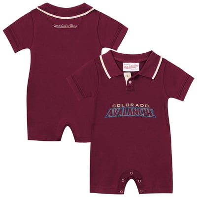Combinaison de rugby rétro bordeaux Colorado Avalanche Mitchell & Ness pour nouveau-né et bébé