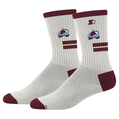 Unisex Colorado Avalanche  Starter Cream Premiere Cushioned Crew Socks