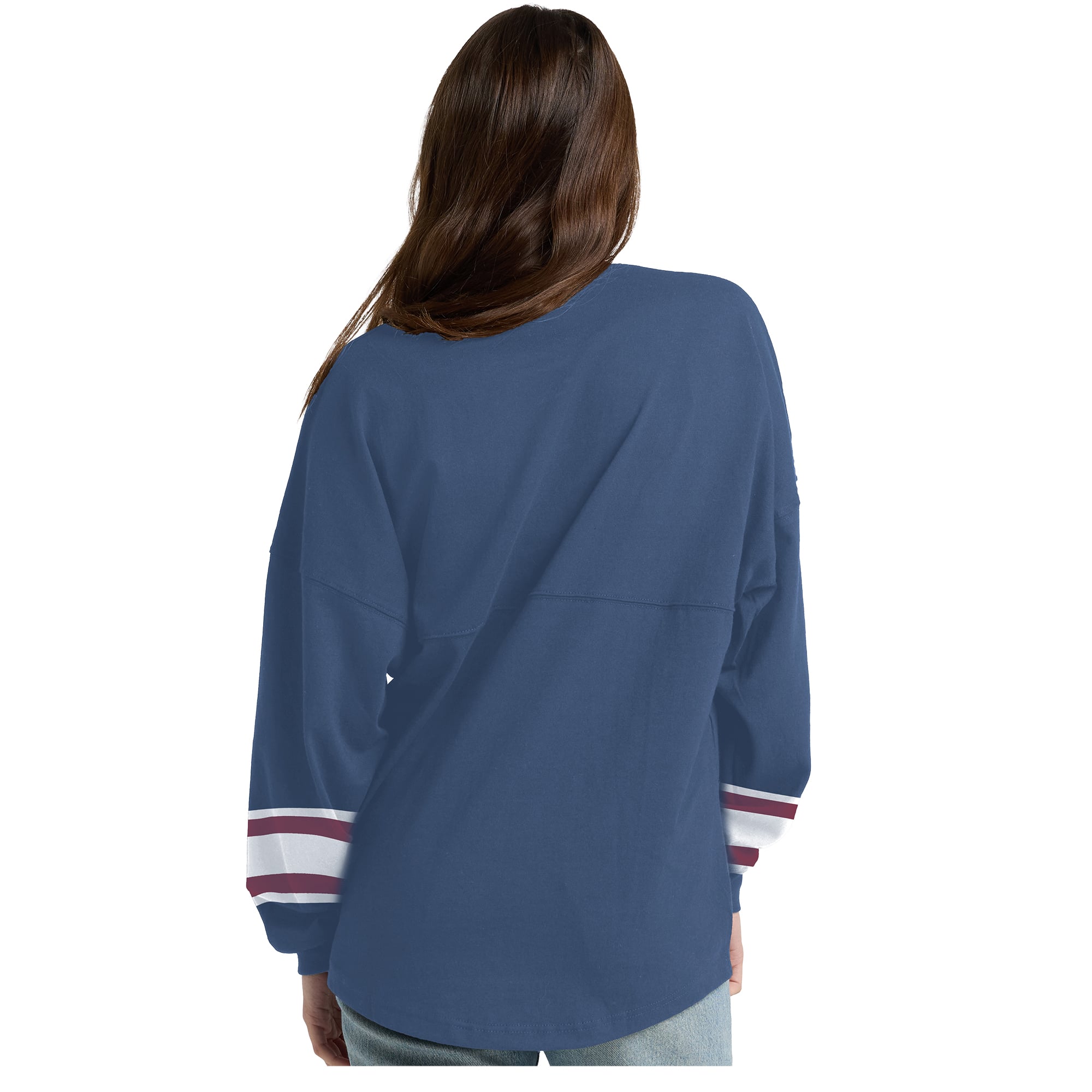 T-shirt à manches longues épais Fanatics Blue Colorado Avalanche Hockey Club Spirit Jersey pour femmes