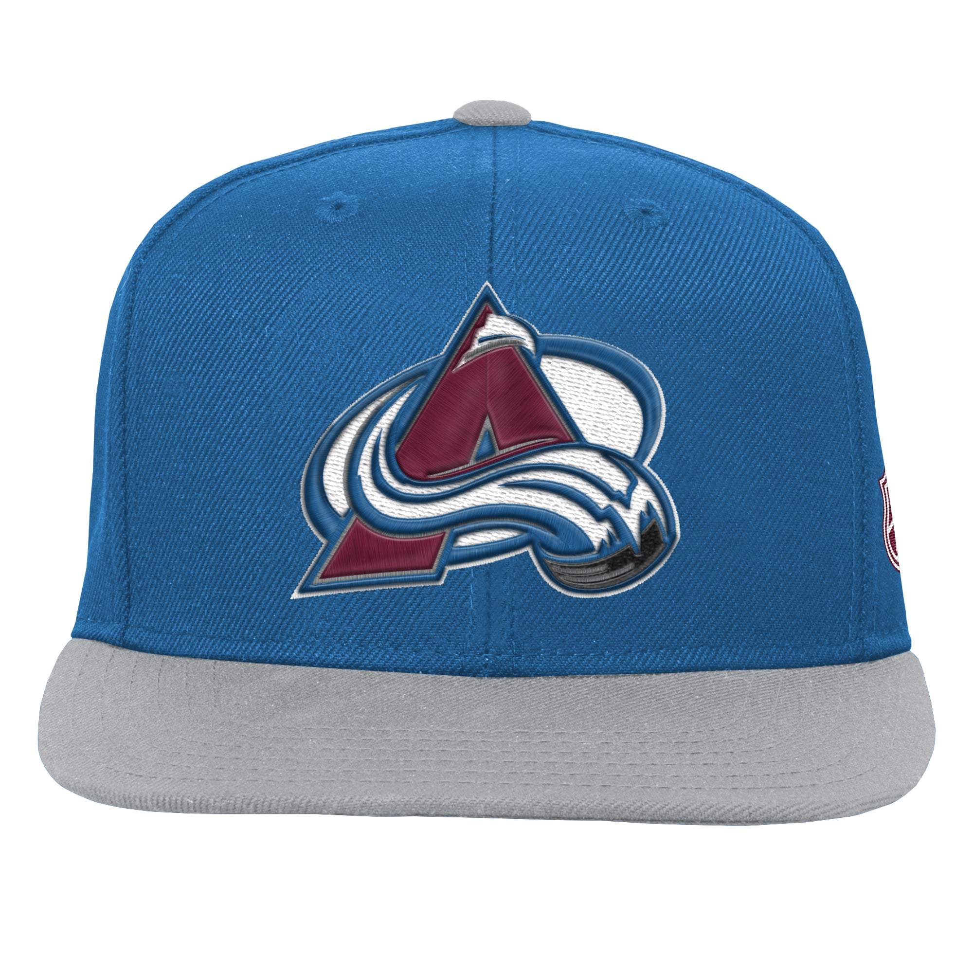 Casquette snapback légendaire Mitchell & Ness bleue/argentée Colorado Avalanche pour enfant