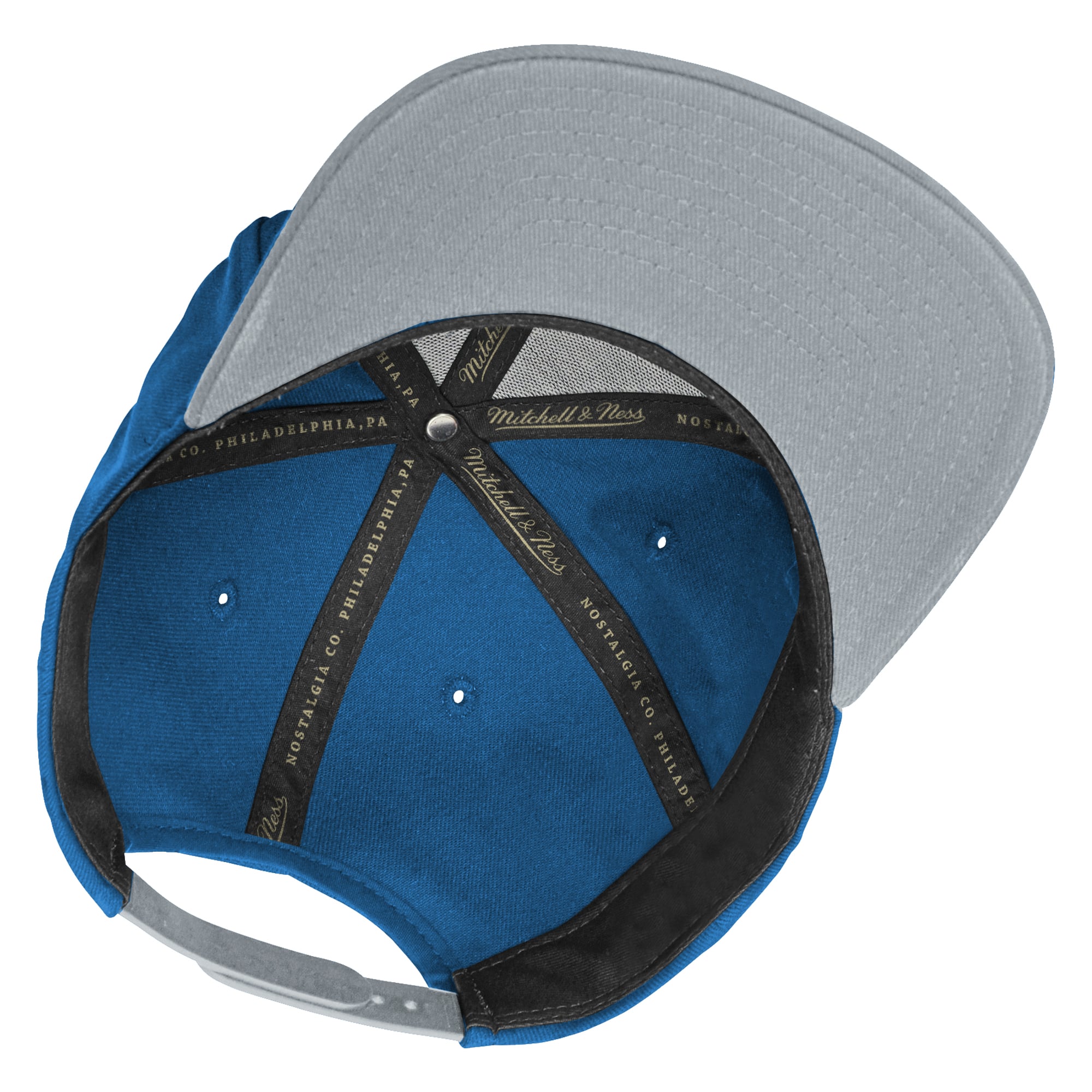 Casquette snapback légendaire Mitchell & Ness bleue/argentée Colorado Avalanche pour enfant