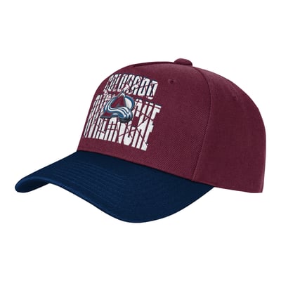 Youth Colorado Avalanche Outerstuff Burgundy/Navy Ice Breaker Adjustable Hat