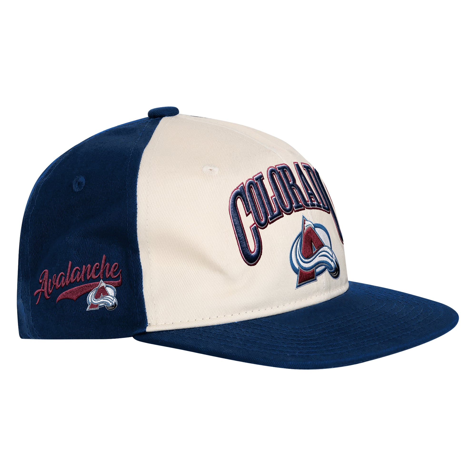 Casquette à pression Outerstuff pour jeunes, couleur naturelle/marine