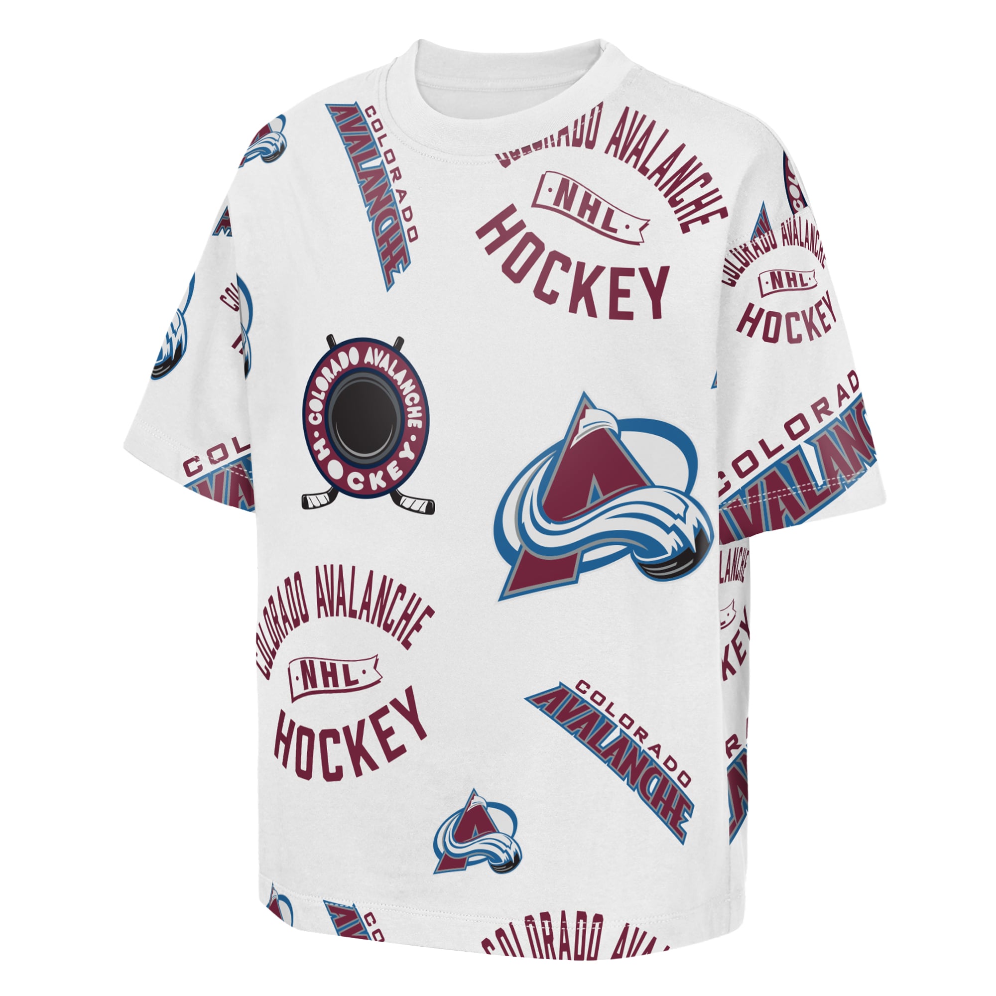 T-shirt blanc Outerstuff Youth Colorado Avalanche Unstoppable Elevable