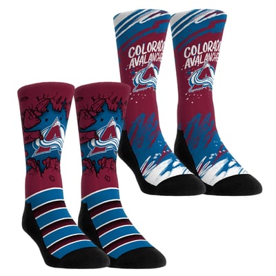  Colorado Avalanche Rock Em Youth Ice Breaker Two-Pack Crew Socks Set - Blue