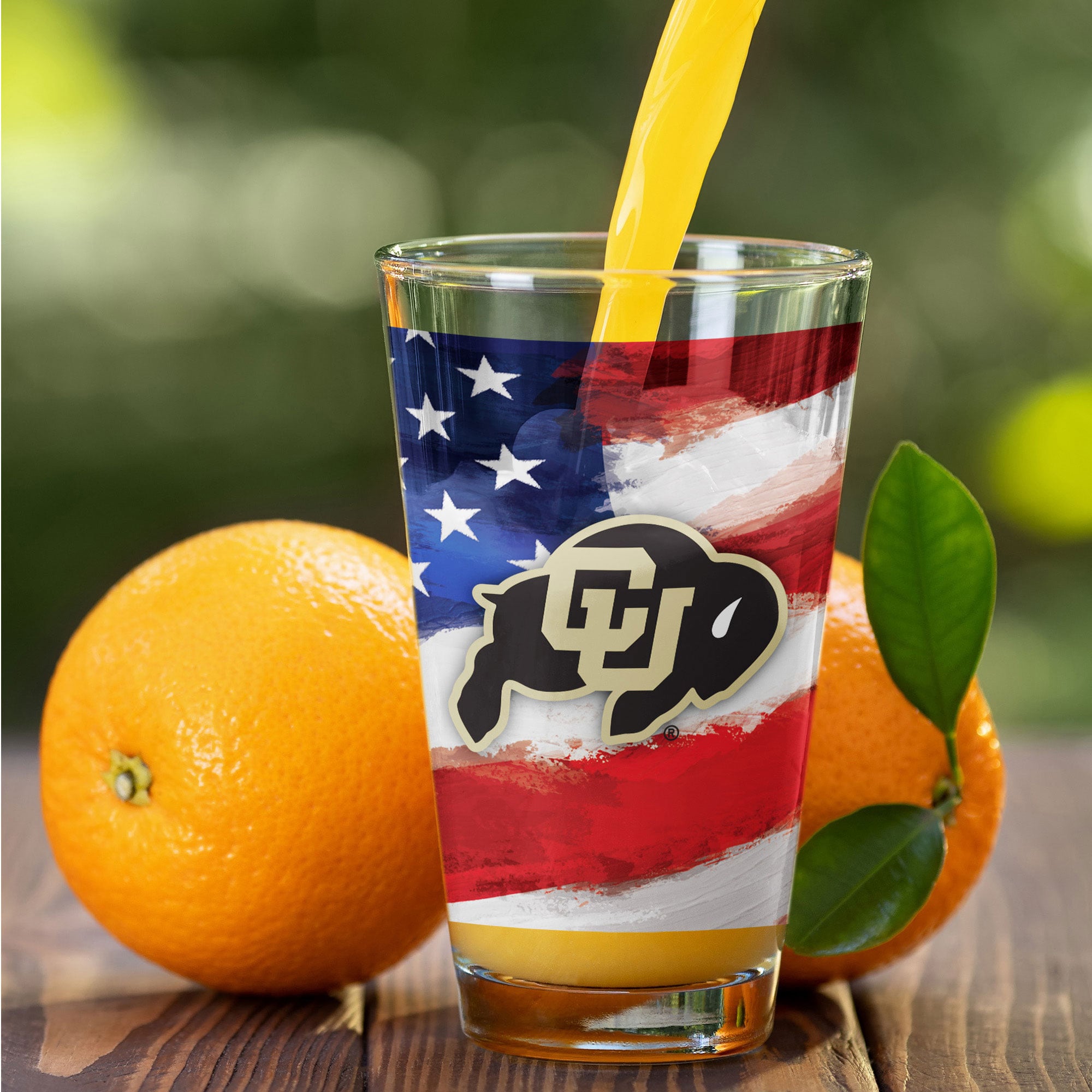 Ensemble de deux verres à bière Colorado Buffaloes de style américain de 473 ml (16 oz).