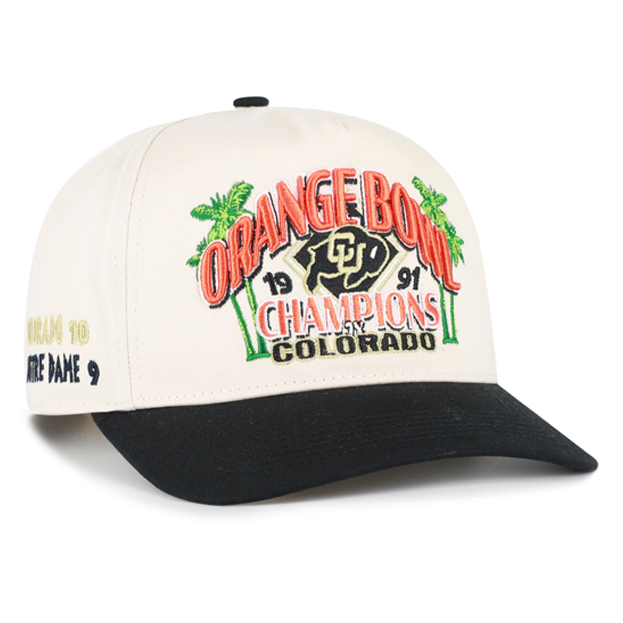 Casquette ajustable pour homme '47 Natural Colorado Buffaloes, champions de l'Orange Bowl, avec marquage sur l'attelage