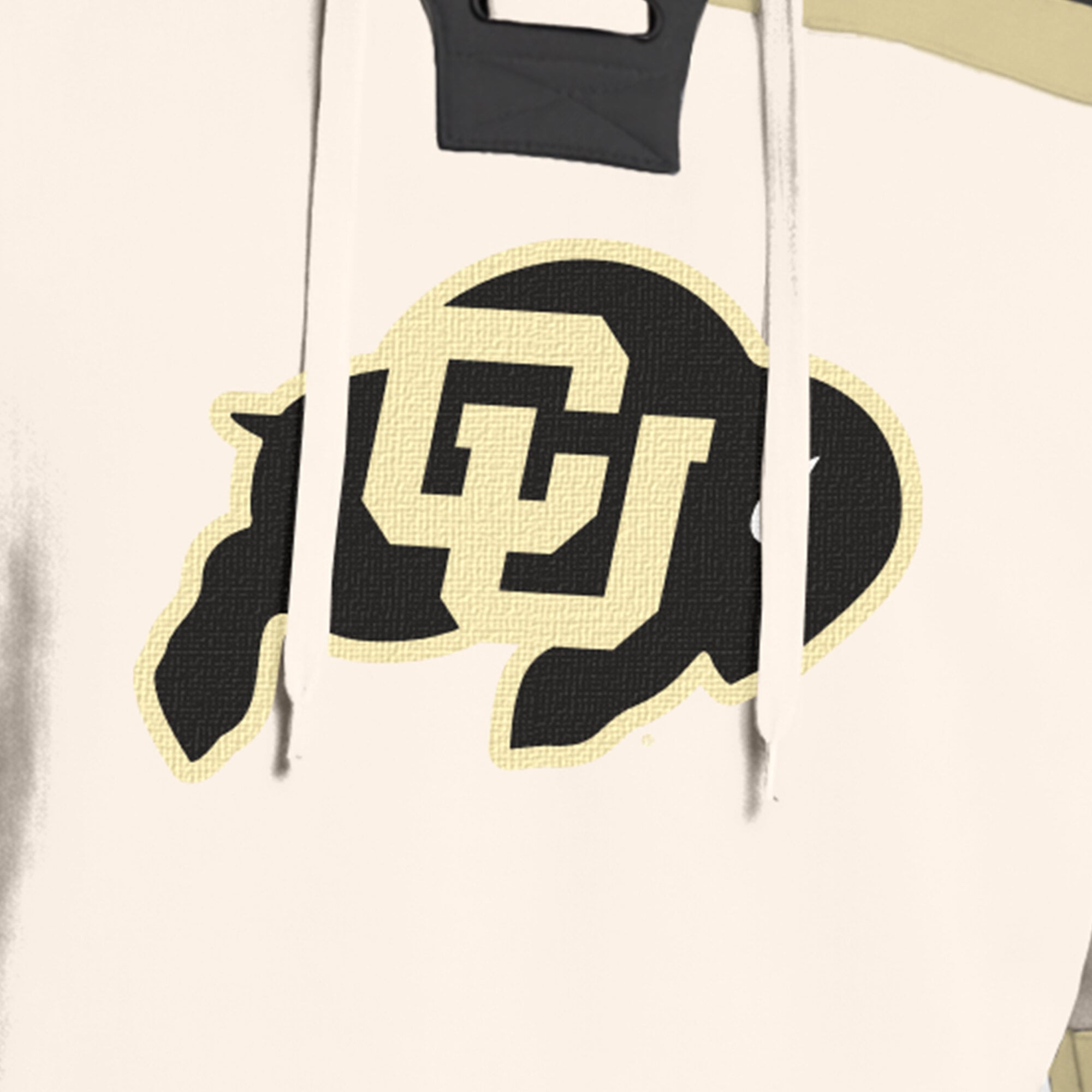 Sweat à capuche en polaire crème Champion Colorado Buffaloes Lacer pour homme