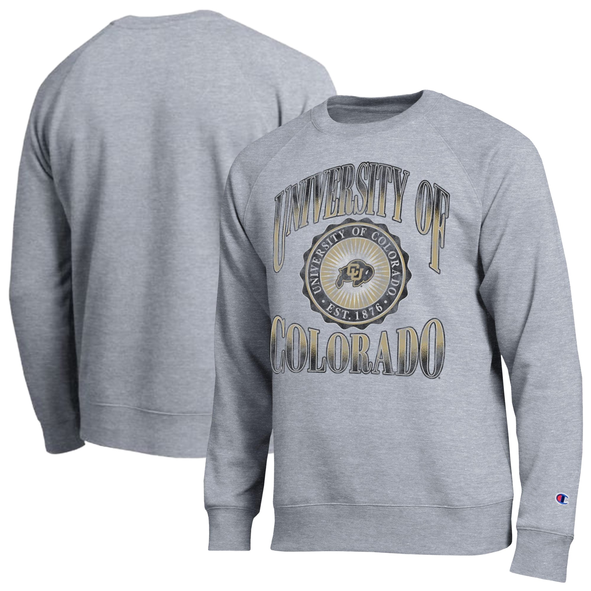 Sweat-shirt Champion pour homme, gris chiné, Colorado Buffaloes All-Star