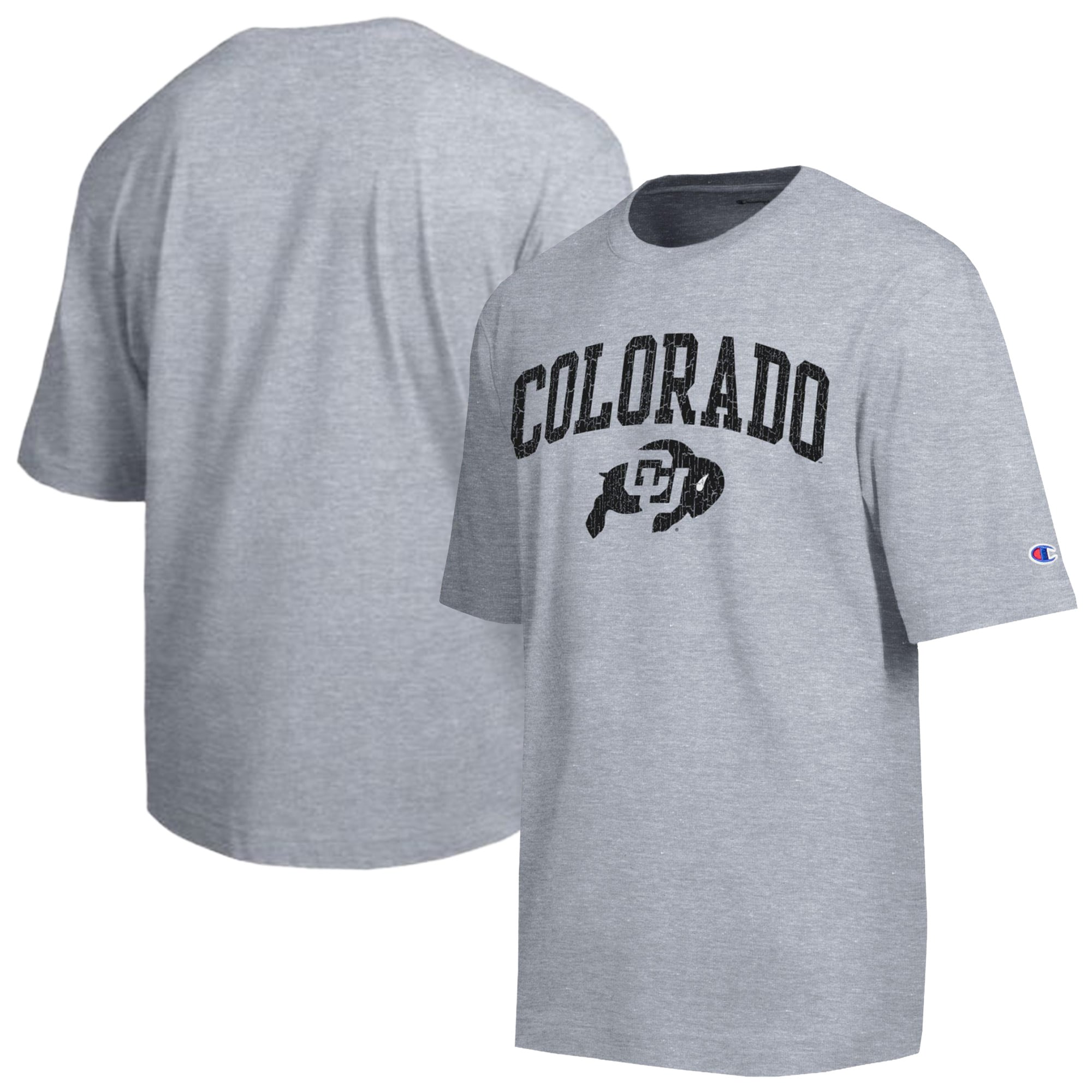 Men's Champion Heather Gray Colorado Buffaloes Scholar All-Star T-Shirt