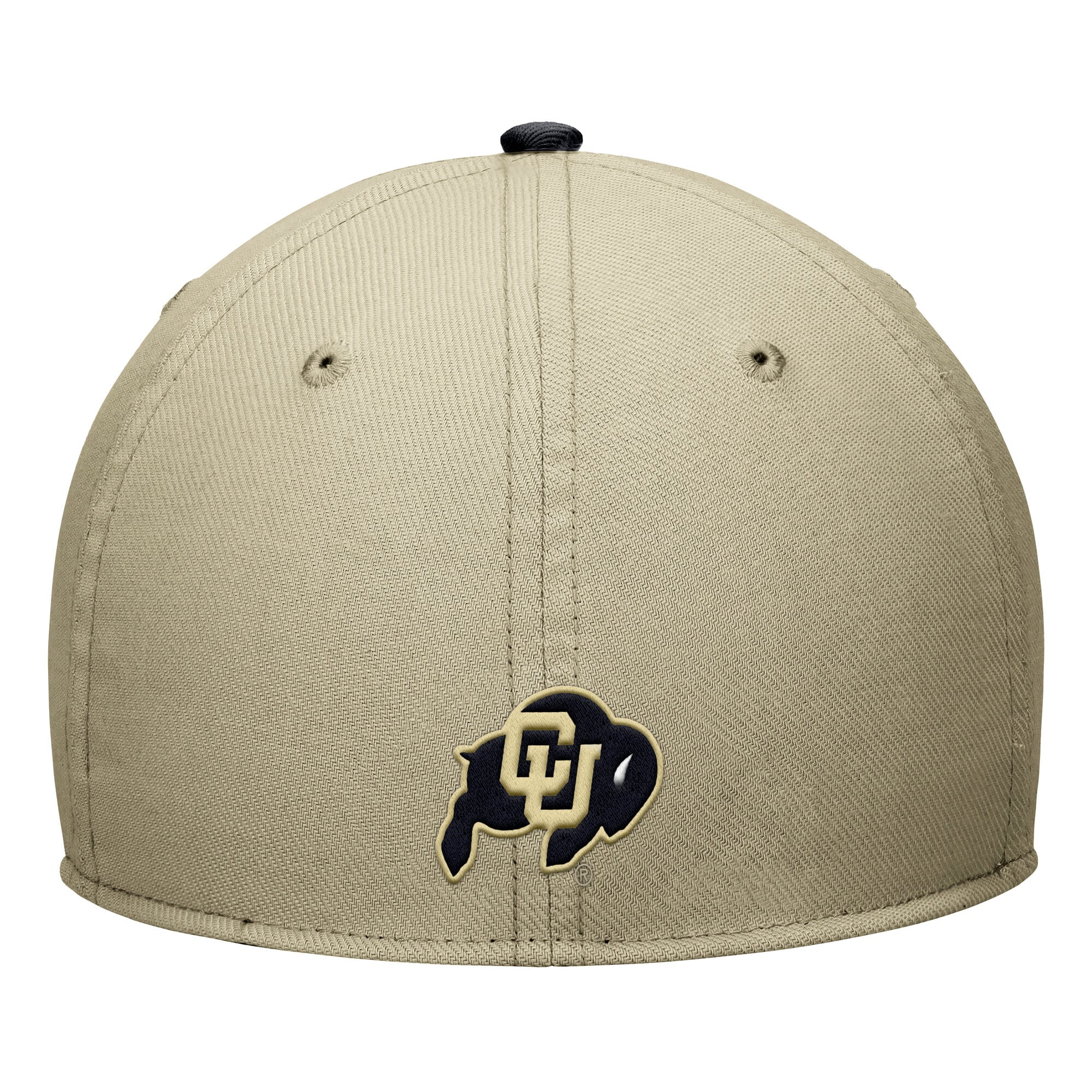 Casquette Nike Colorado Buffaloes beige/noire pour homme Dri-FIT SwooshFlex