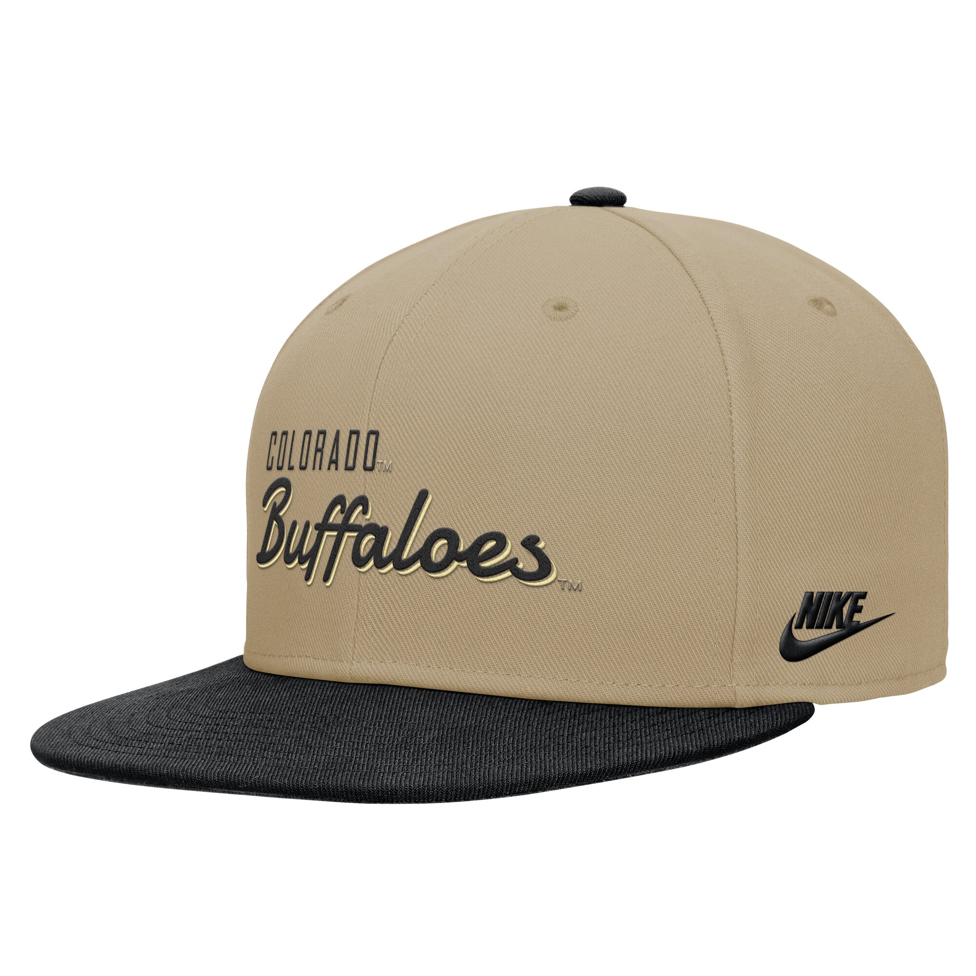 Casquette Nike Pro Dri-FIT pour homme, beige/noire, Colorado Buffaloes