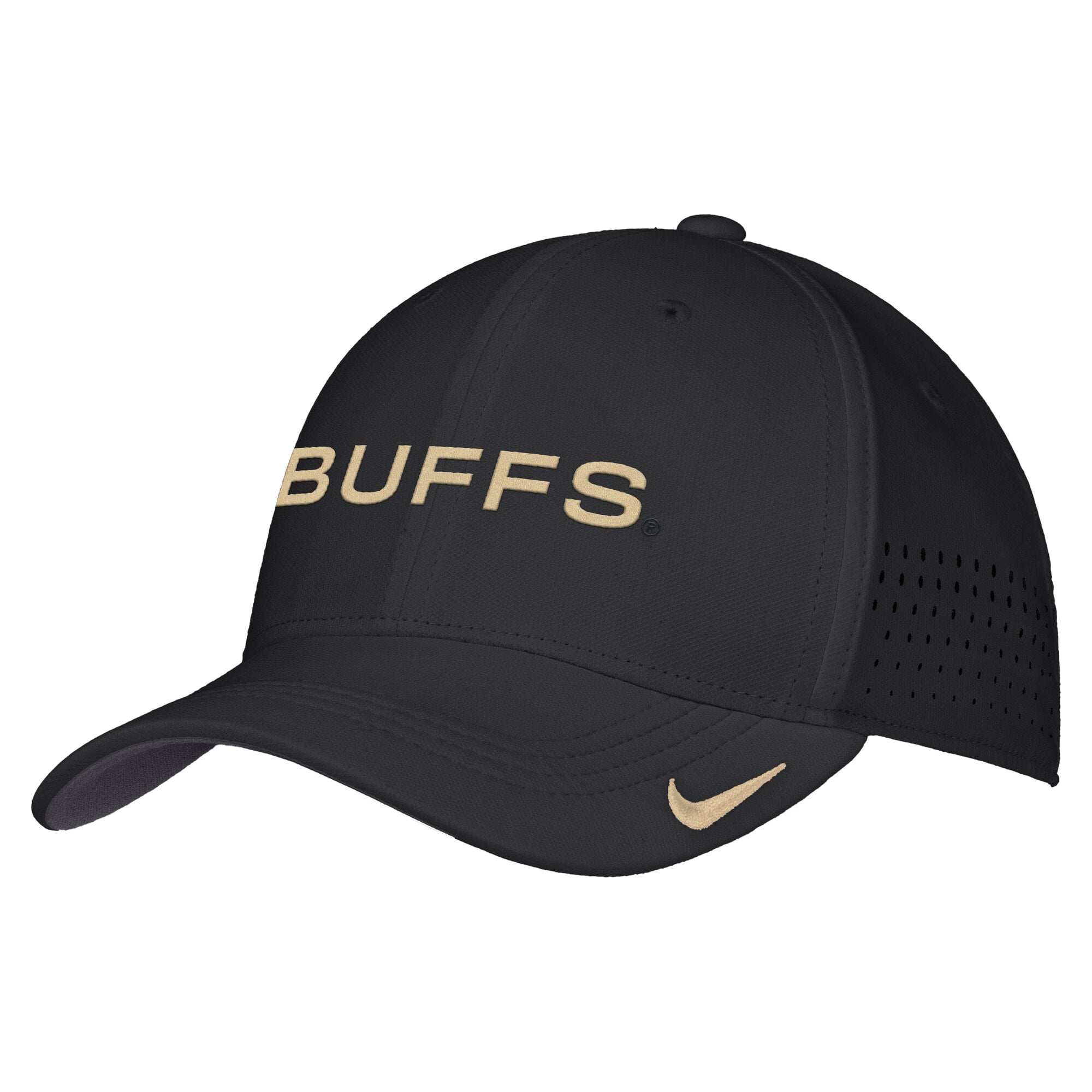 Casquette Nike blanche Colorado Buffaloes 2026 On-Field AeroBill SwooshFlex Dri-FIT pour homme