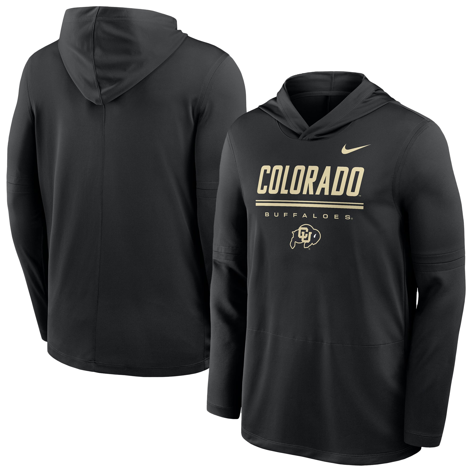 Men's Nike Colorado Buffaloes 2026 Sideline Dri-FIT Lightweight Hooded Top