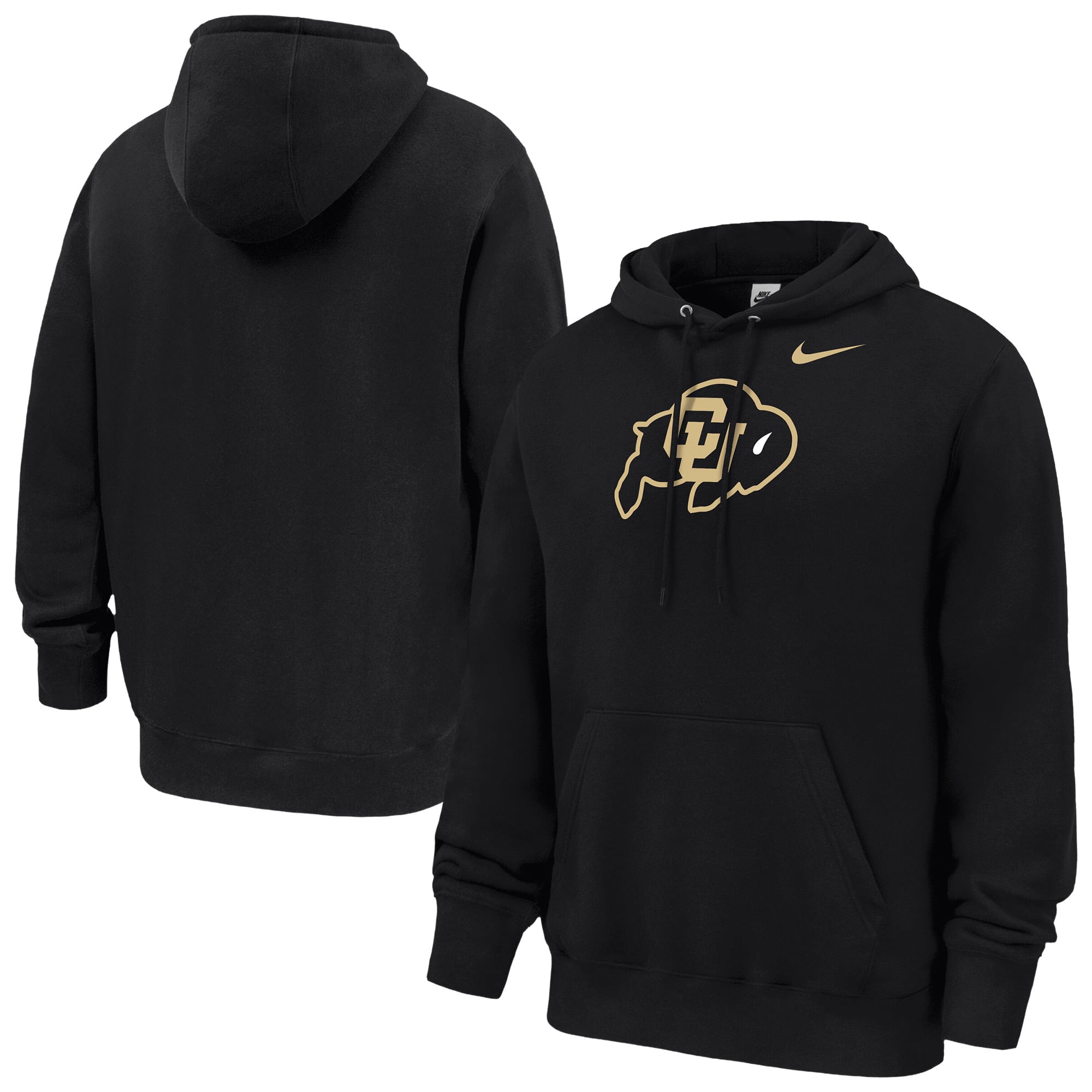 Sweat à capuche polaire Nike Colorado Buffaloes Club noir pour homme