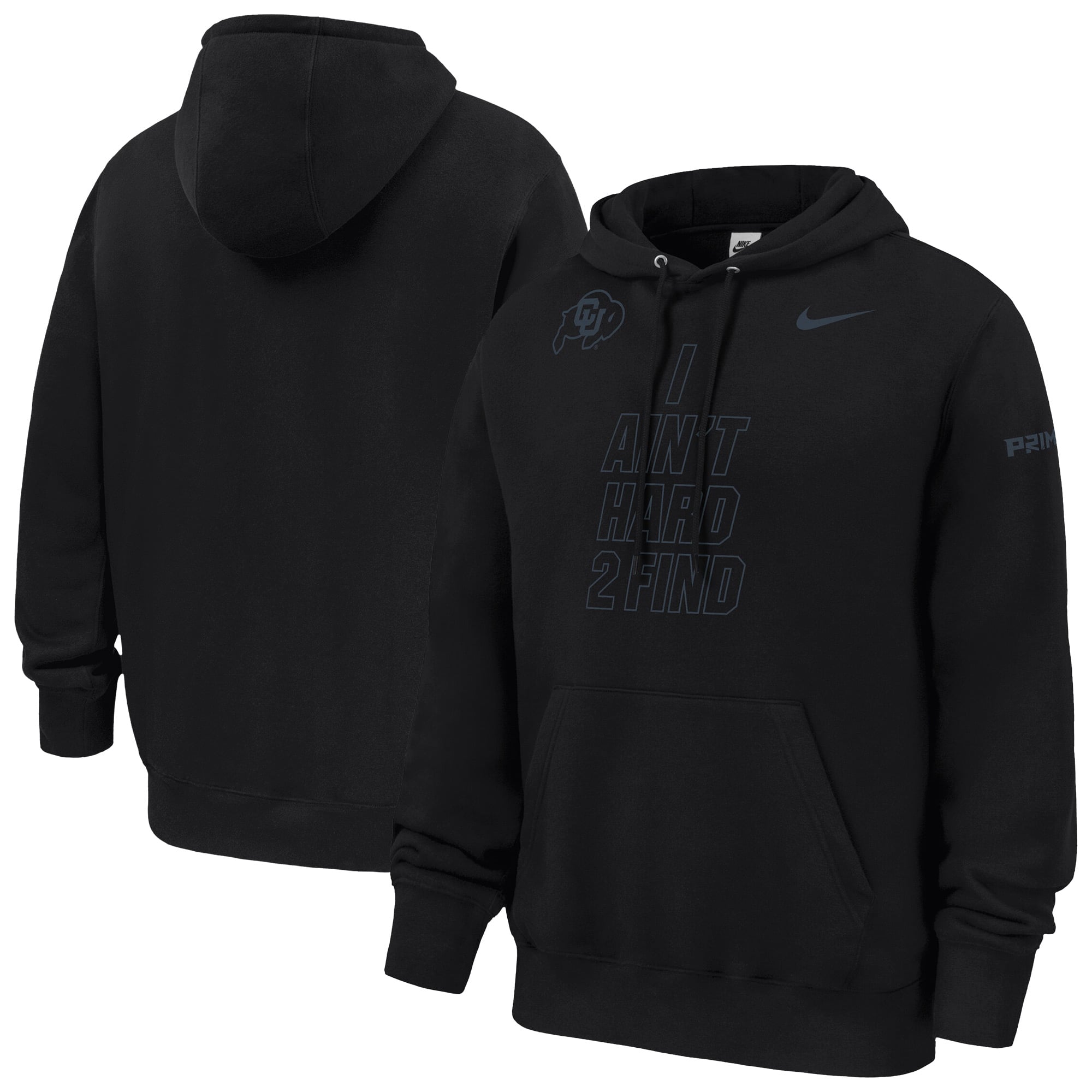 Sweat à capuche en polaire Nike Black Colorado Buffaloes Coach Prime « I Ain't Hard 2 Find Club » pour homme