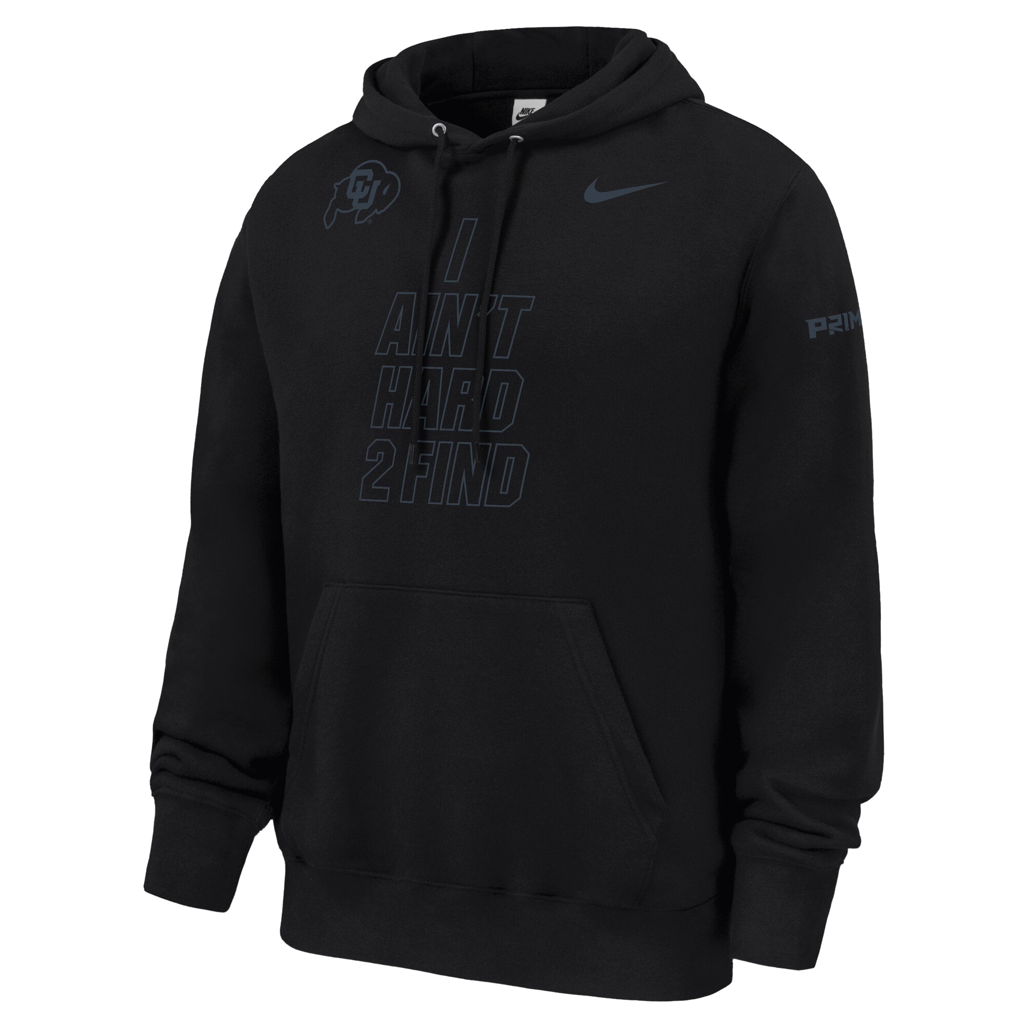 Sweat à capuche en polaire Nike Black Colorado Buffaloes Coach Prime « I Ain't Hard 2 Find Club » pour homme