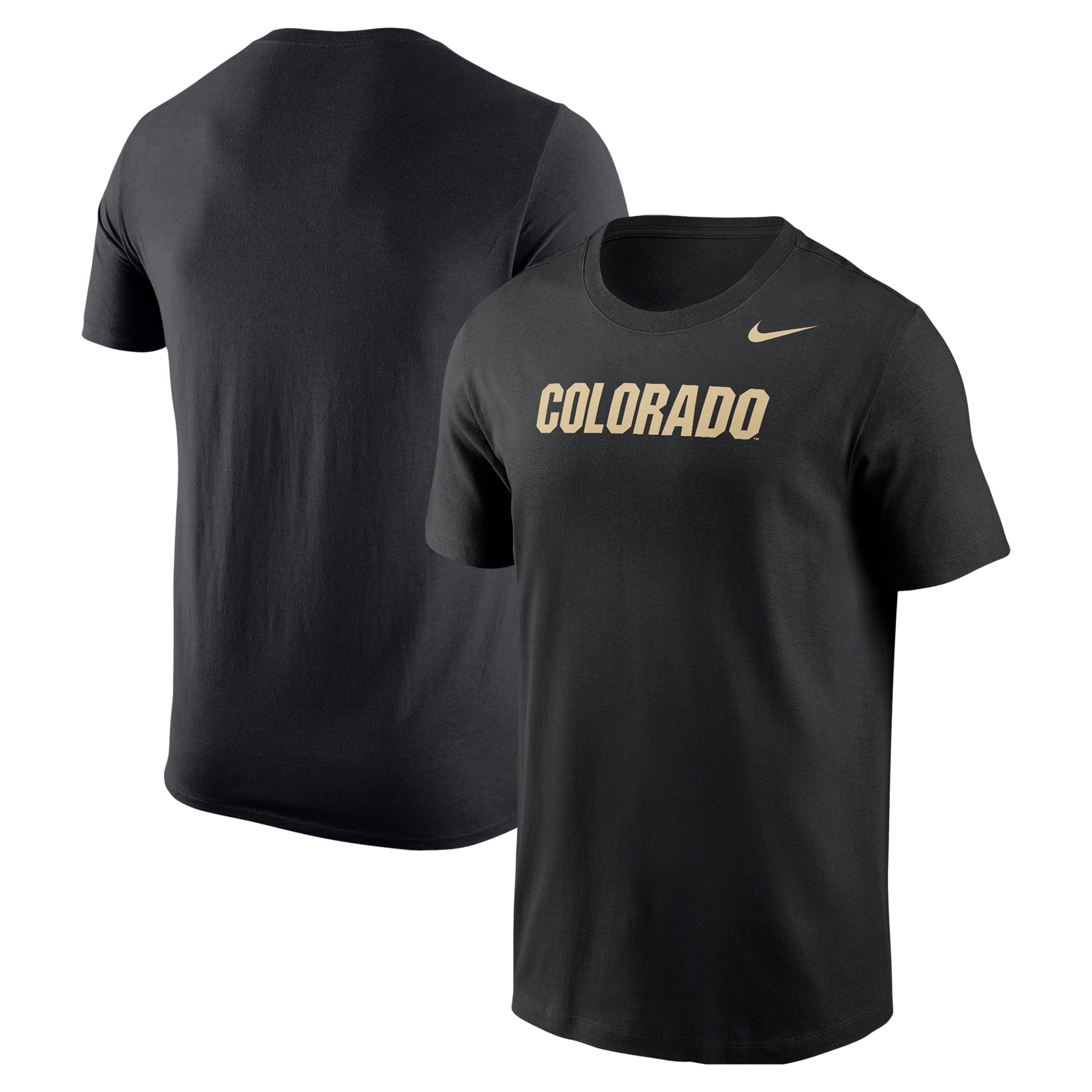 T-shirt Nike noir avec logo Colorado Buffaloes pour homme
