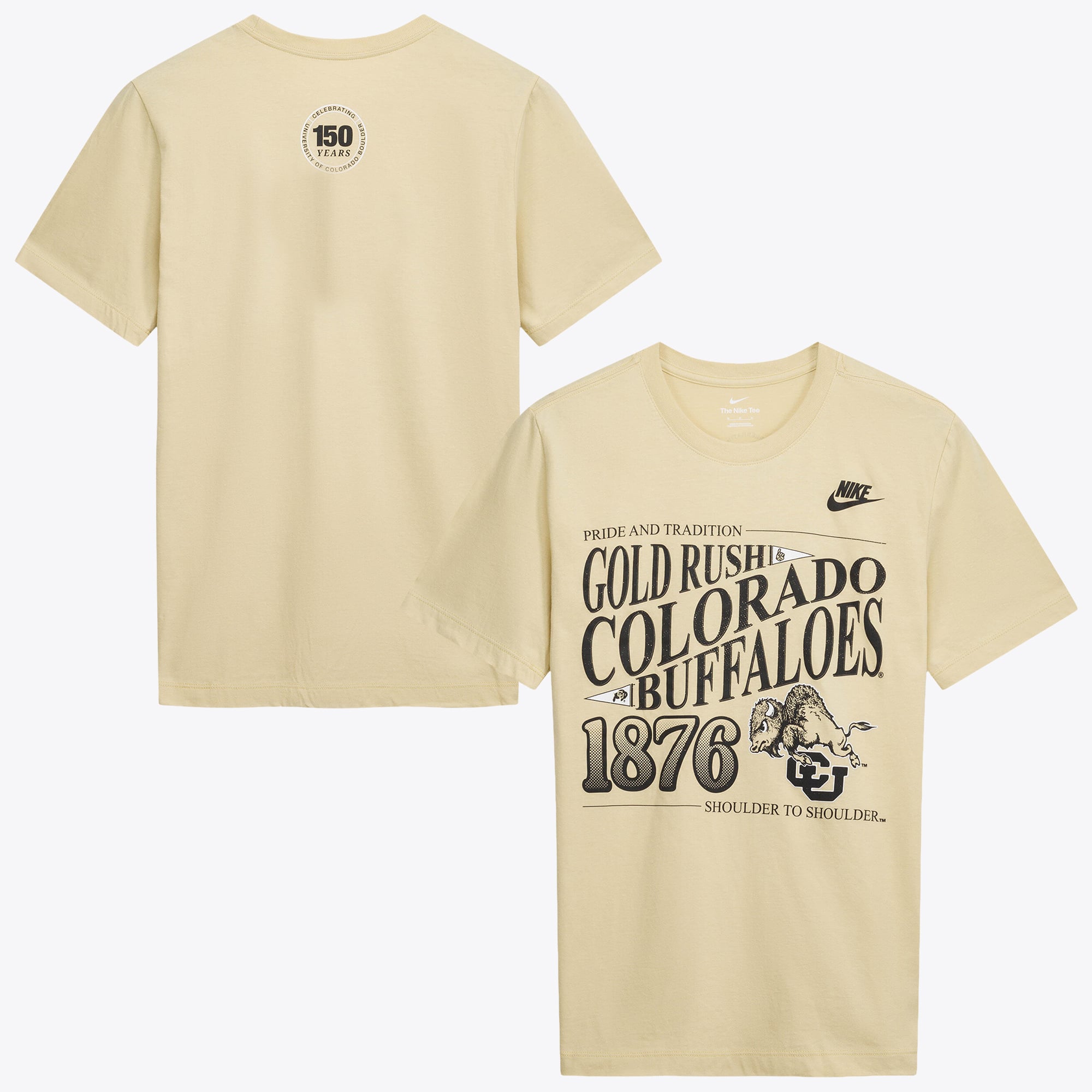 T-shirt Nike Gold Colorado Buffaloes Student Wordmark Dri-FIT pour homme