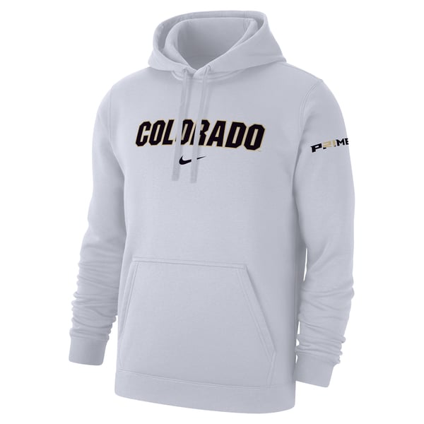 Threadrock Men's Colorado Logo Hoodie - White - Denver State Flag Design