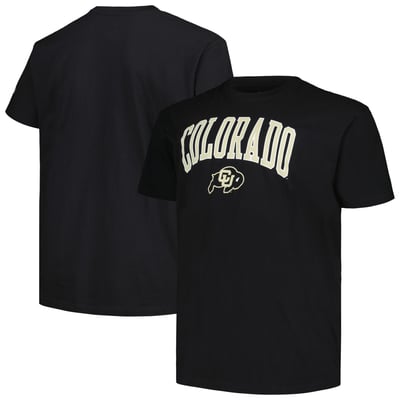  Colorado Buffaloes Profile Champion Big & Tall Team Arch Over Wordmark T-Shirt - Black