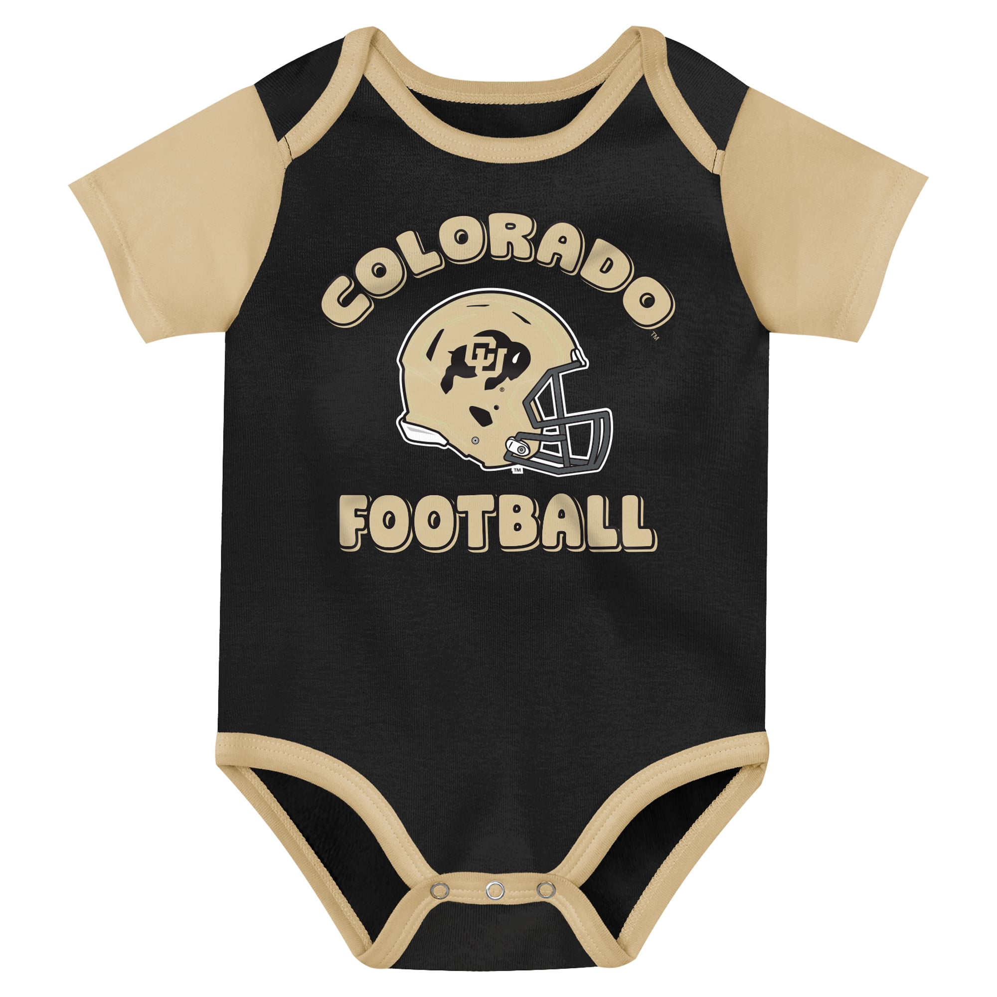 Ensemble body trois pièces Outerstuff noir pour nouveau-né, motif joueur vedette des Colorado Buffaloes