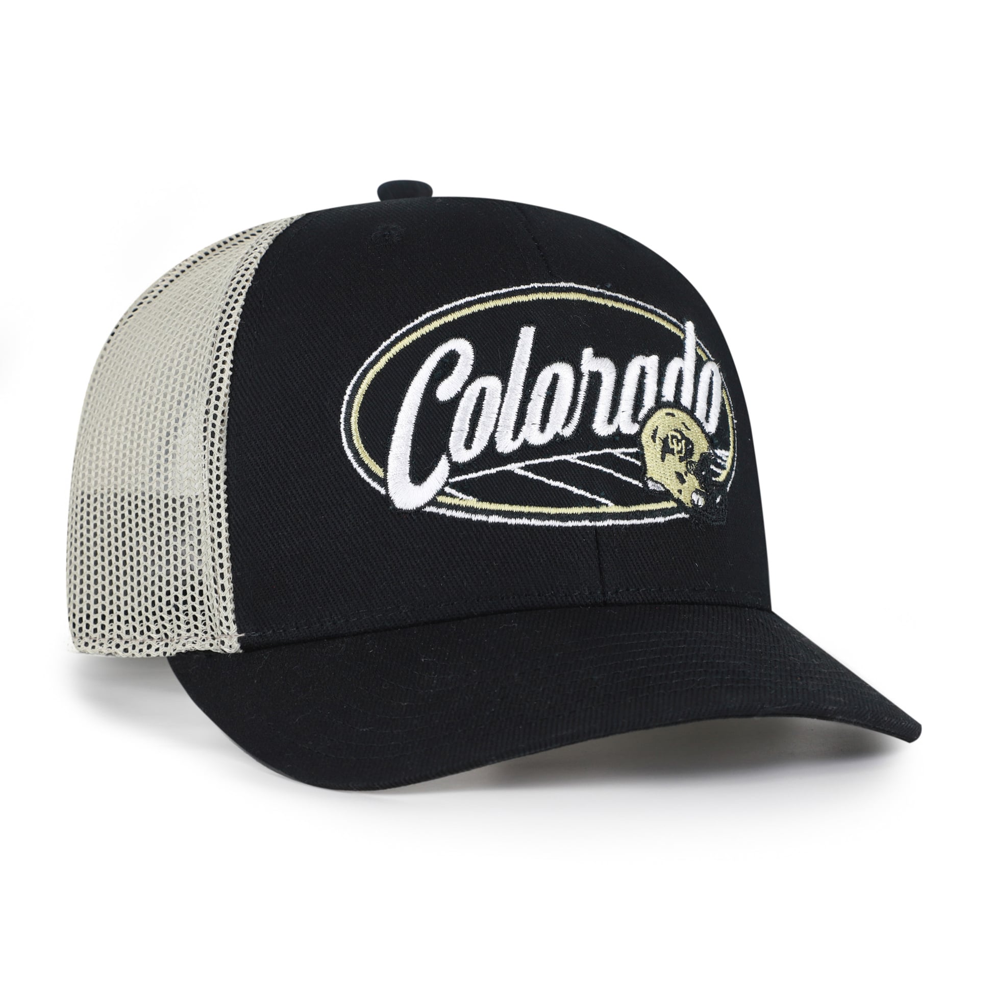 Casquette trucker unisexe '47 Black Colorado Buffaloes Enfield ajustable