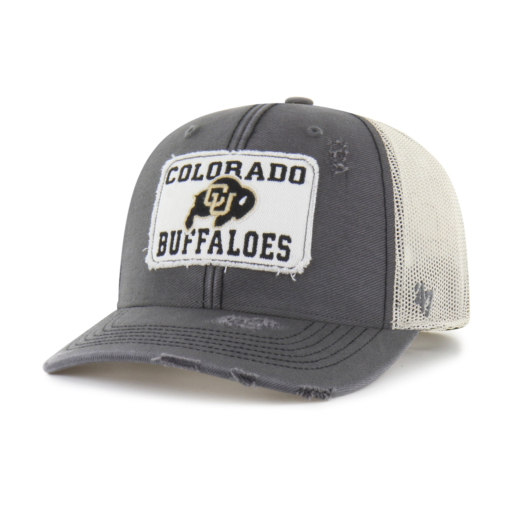 Unisex '47 Charcoal Colorado Buffaloes Egremont Well-Worn Adjustable Trucker Hat
