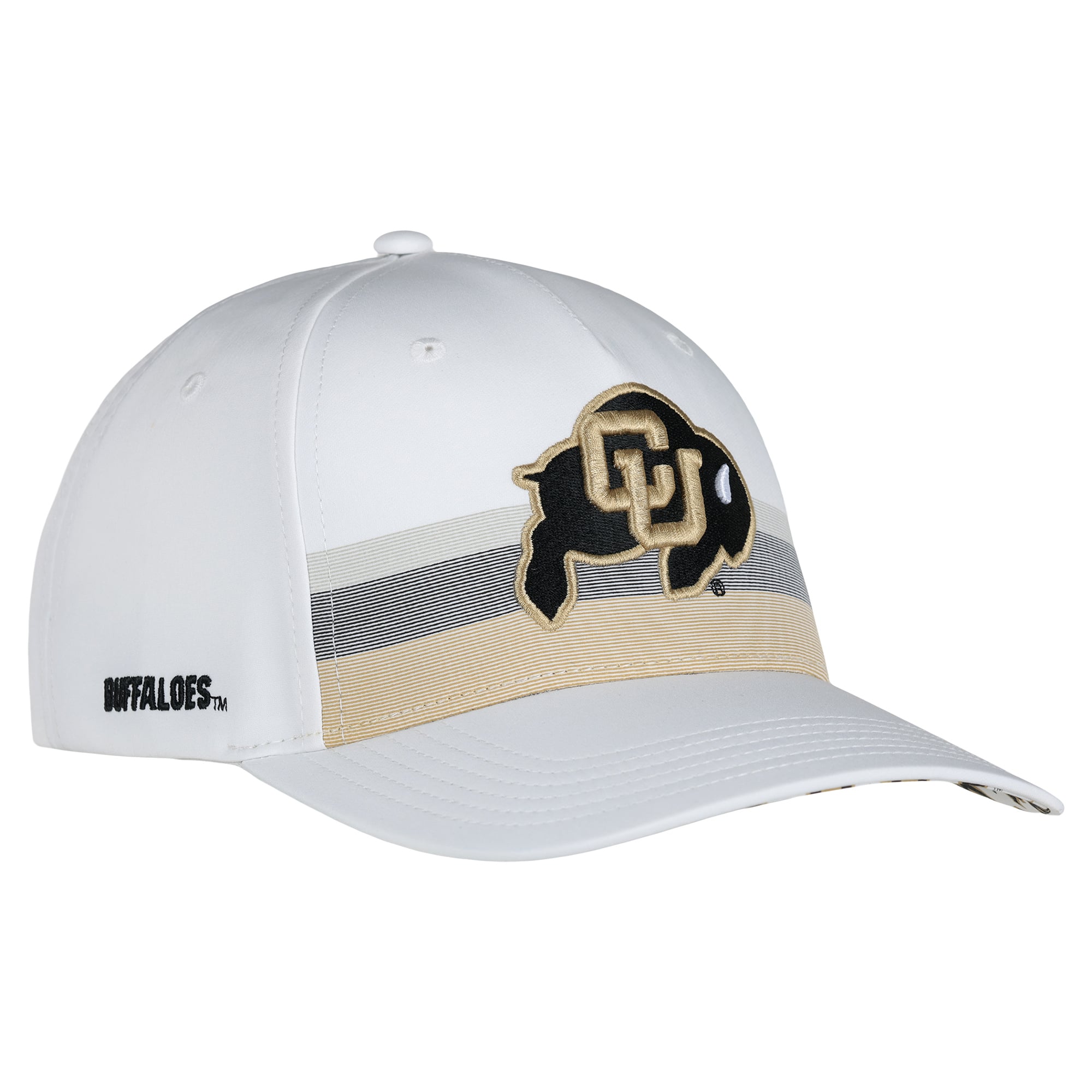 Casquette unisexe Ahead White Colorado Buffaloes The Sideline ajustable