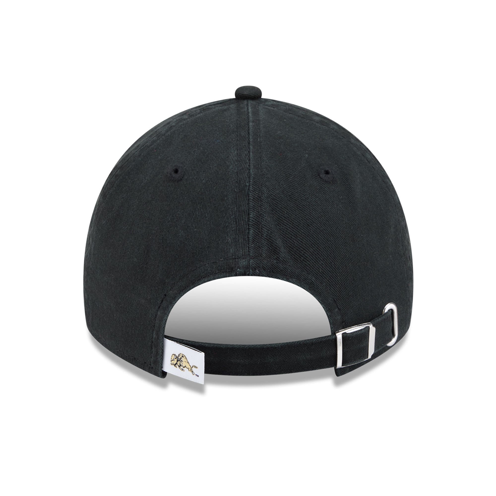 Casquette unisexe New Era noire Colorado Buffaloes Offset, style classique décontracté et ajustable