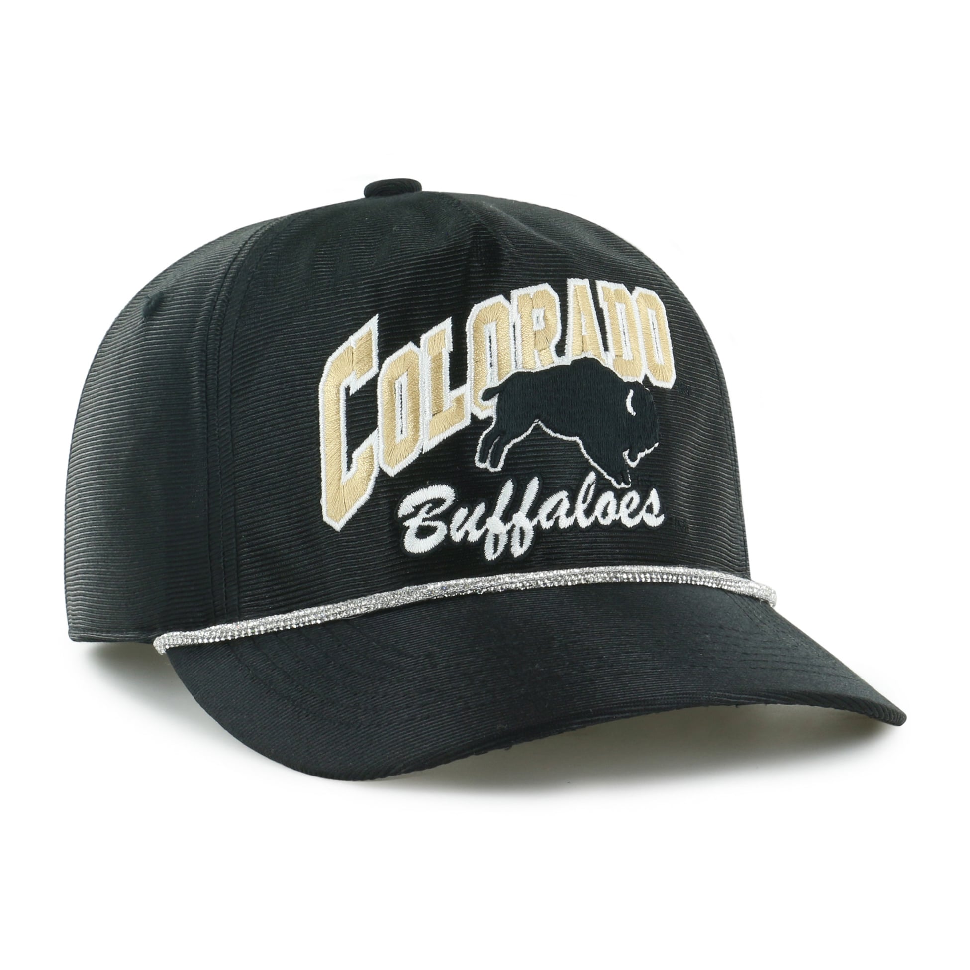 Chapeau ajustable à paillettes « 47 Black Colorado Buffaloes » pour femme