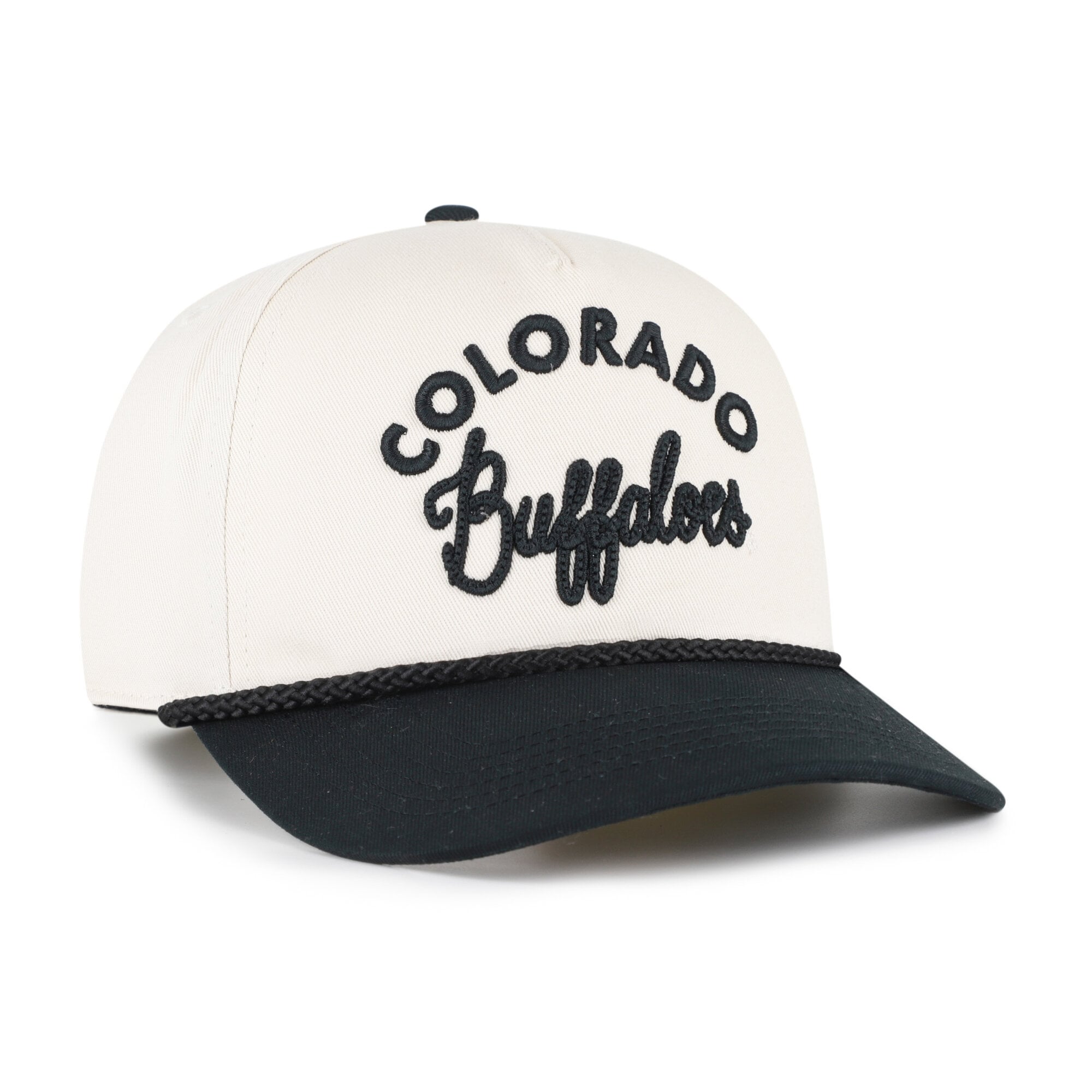 Chapeau ajustable '47 crème/noir Colorado Buffaloes Rope Script Hitch pour femme