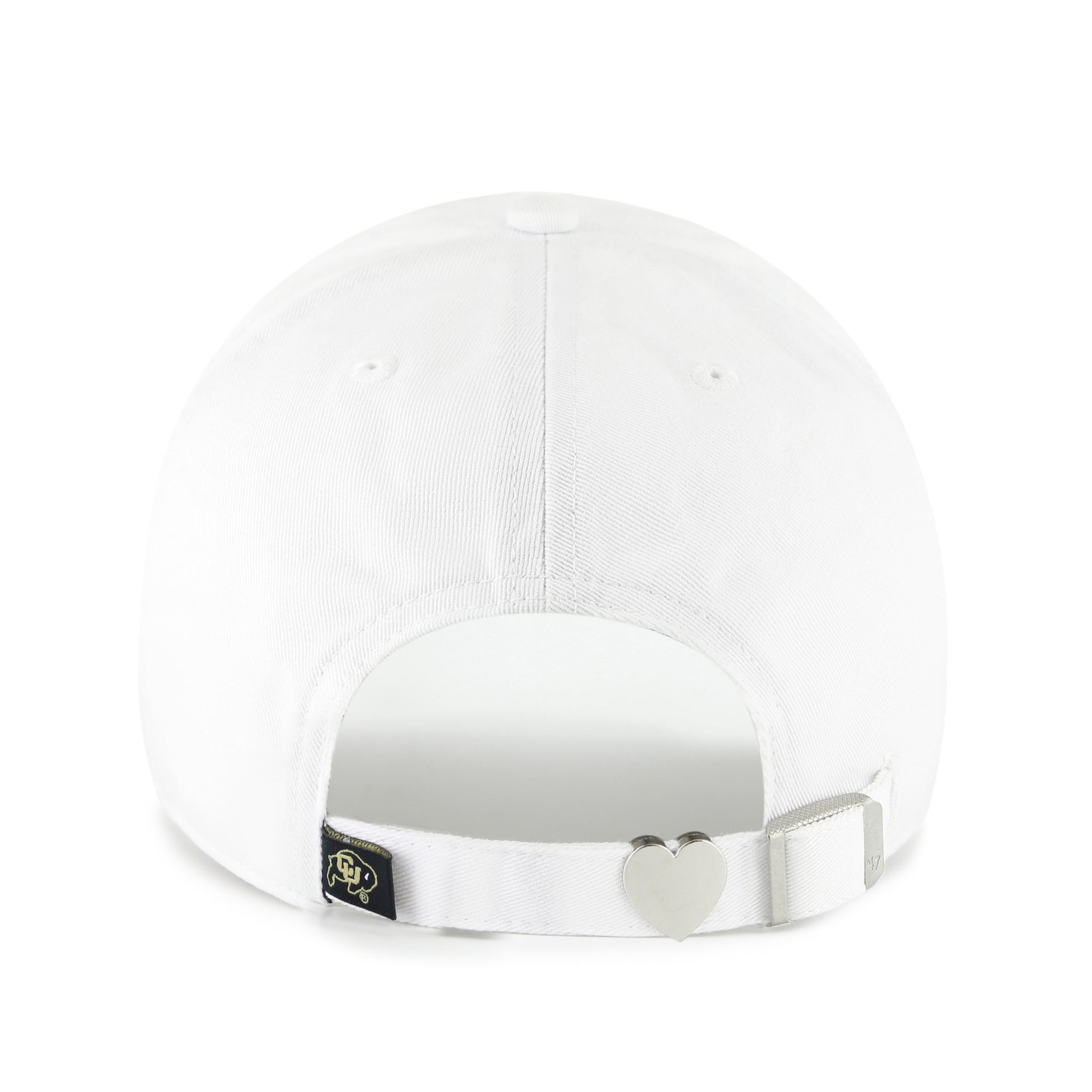 Casquette ajustable « 47 White Colorado Buffaloes Trendy Script Clean Up » pour femme
