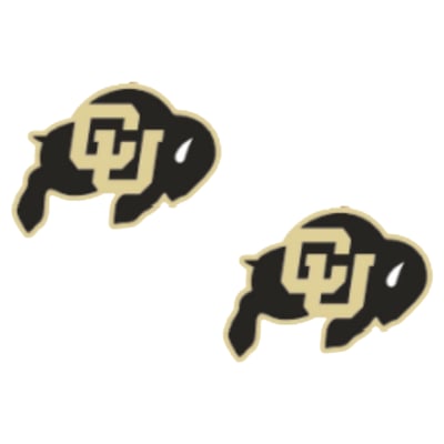 Colorado Buffaloes CANVAS Style Women's Logo Stud Earrings