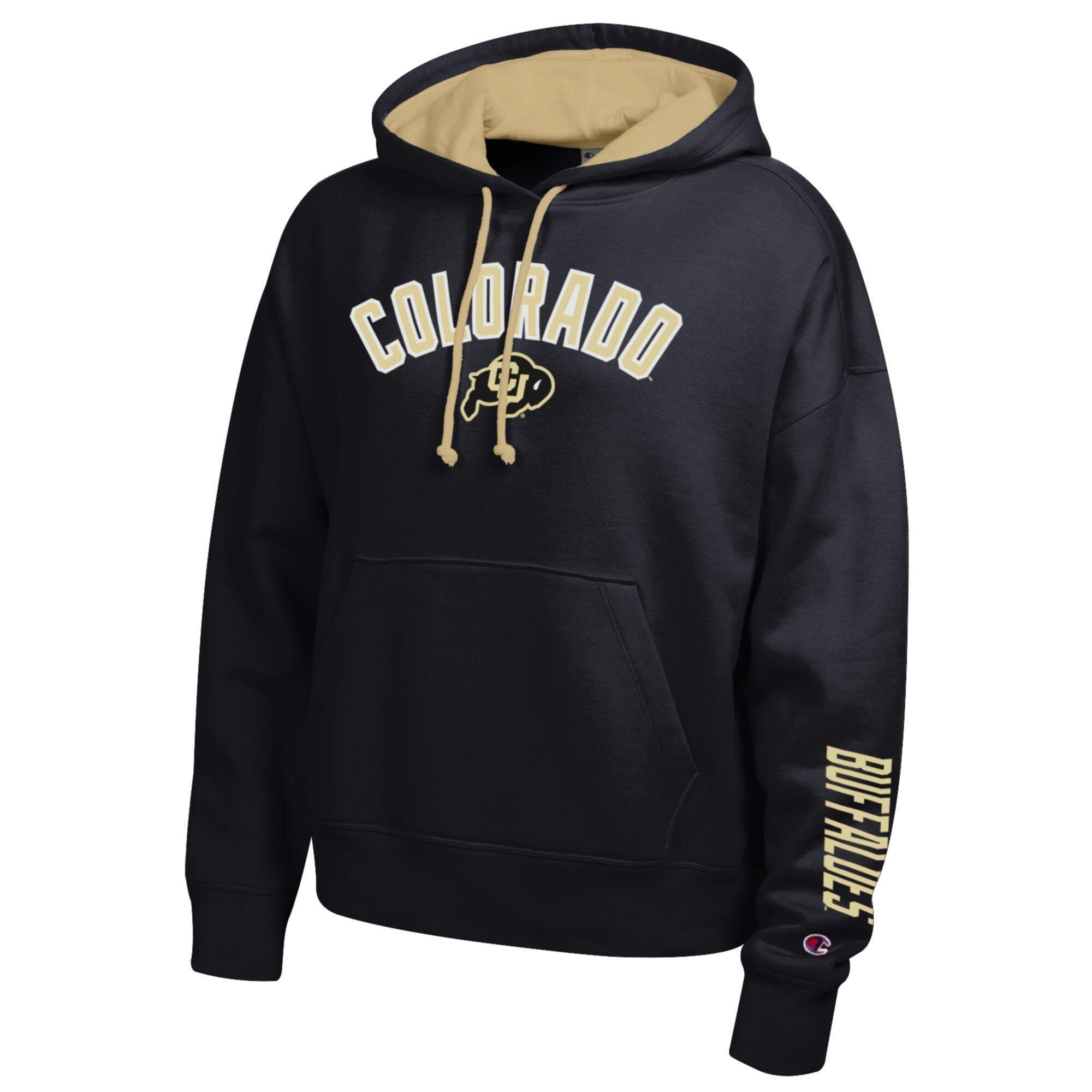 Sweat à capuche polaire Champion Black Colorado Buffaloes pour femme