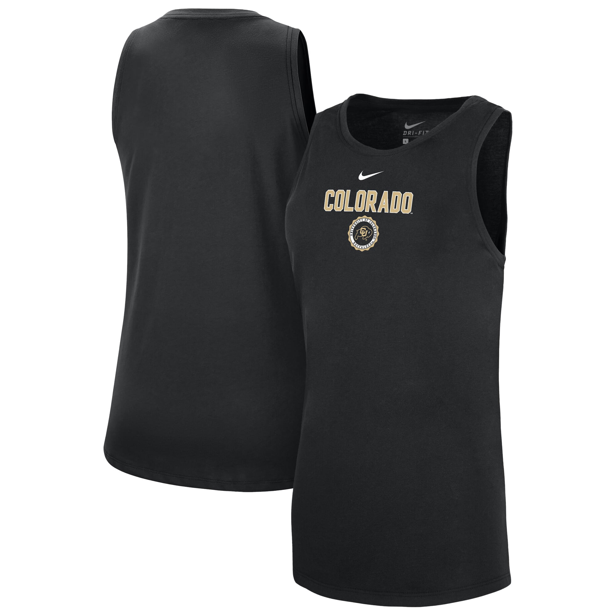 Débardeur Nike Colorado Buffaloes Dri-FIT Tomboy noir pour femme