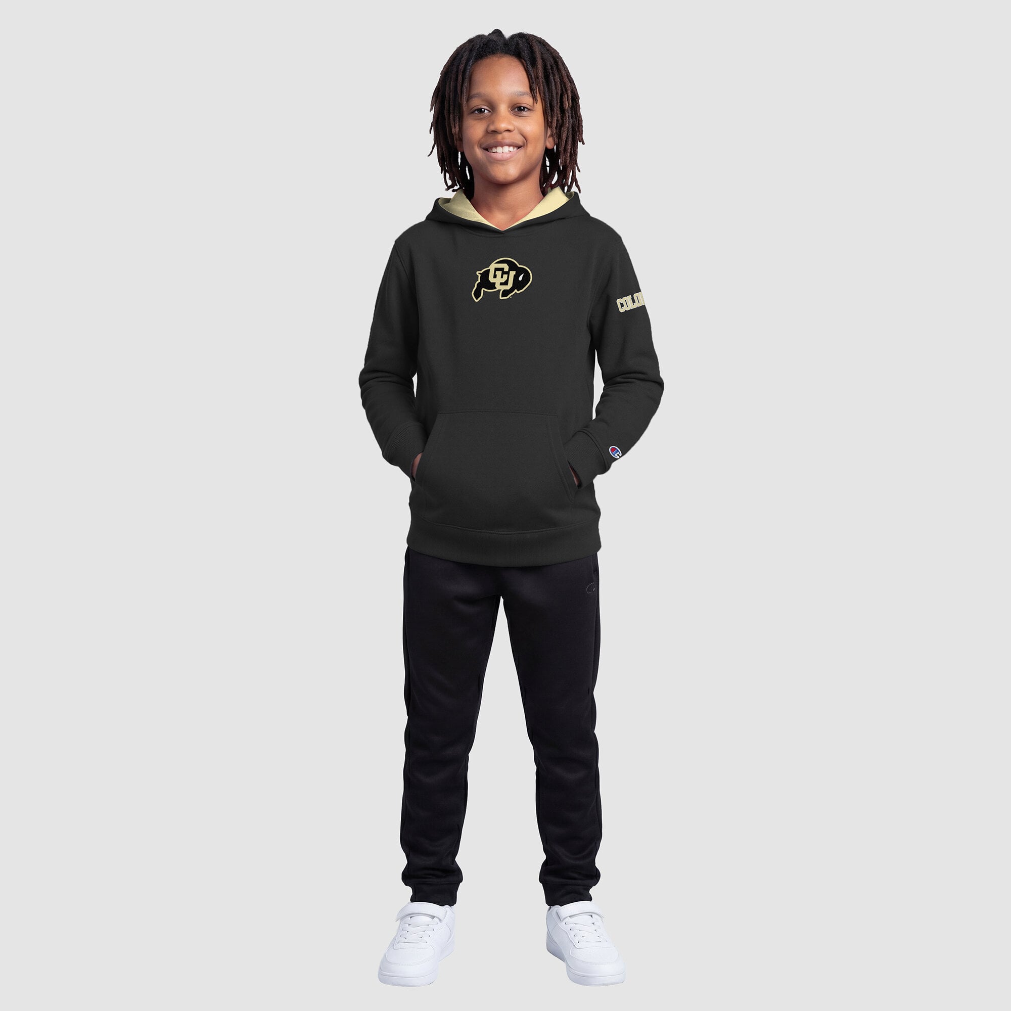 Sweat à capuche en polaire Youth Champion Black Colorado Buffaloes