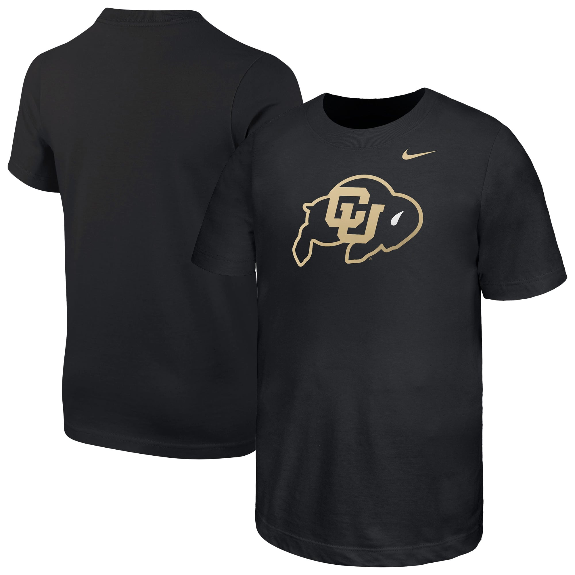 T-shirt Nike noir pour jeunes avec logo des Colorado Buffaloes