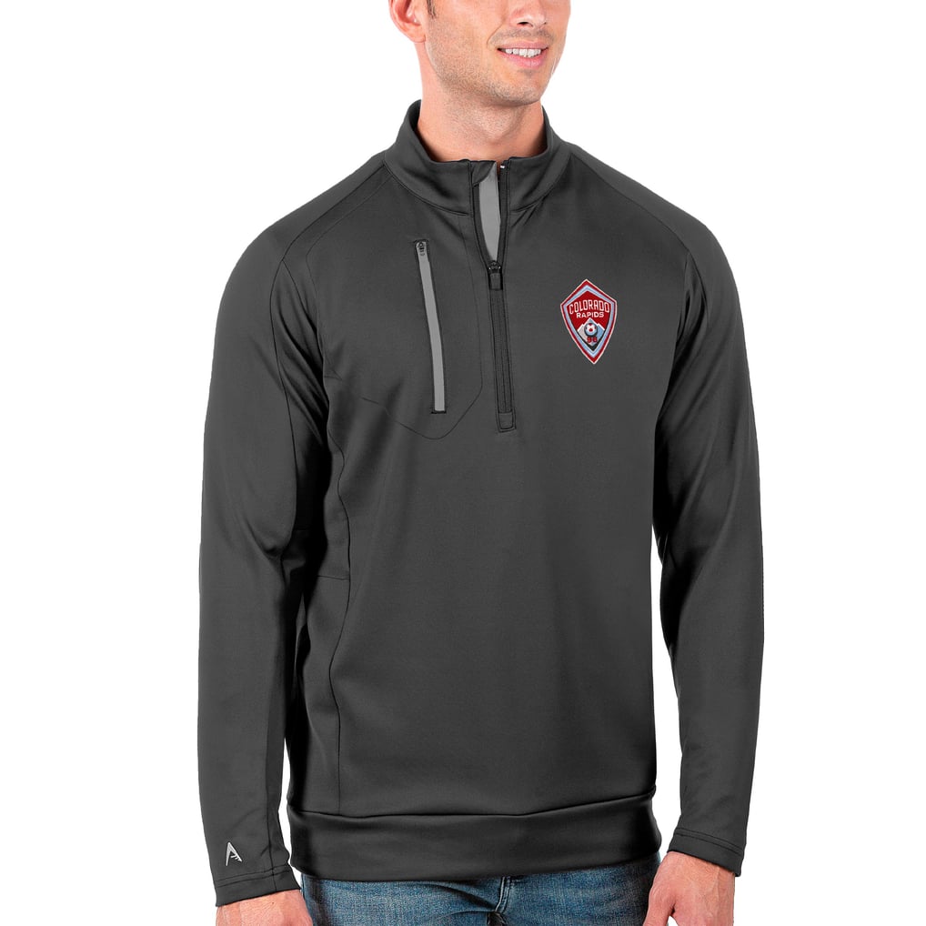 Veste Colorado Rapids Antigua Generation à quart de zip - Argent