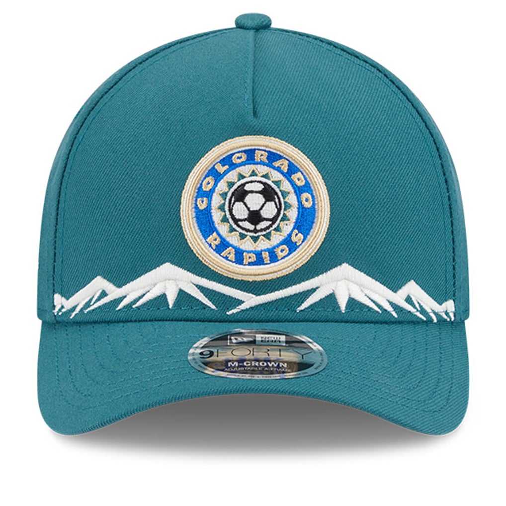 Casquette ajustable New Era 9FORTY M-Crown 2025 des Colorado Rapids - Verte